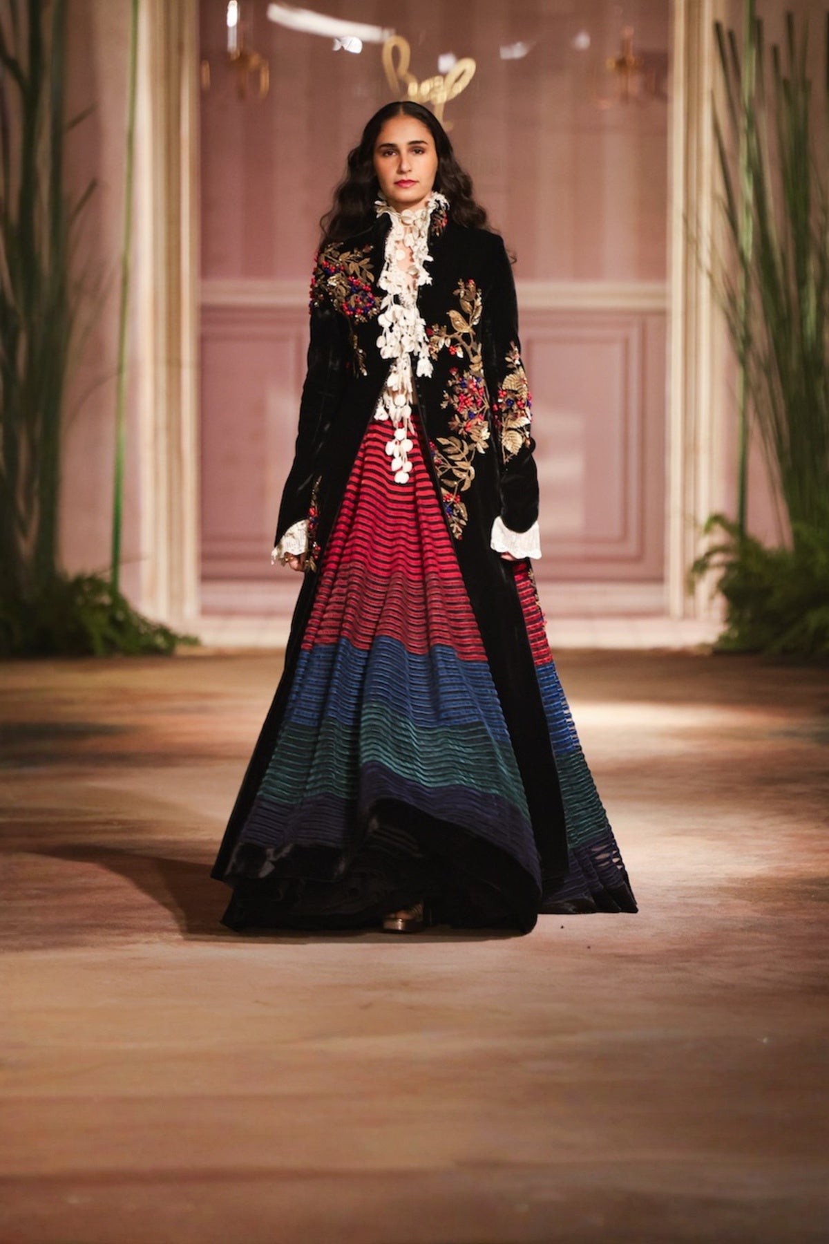 Black Velvet Long Jacket