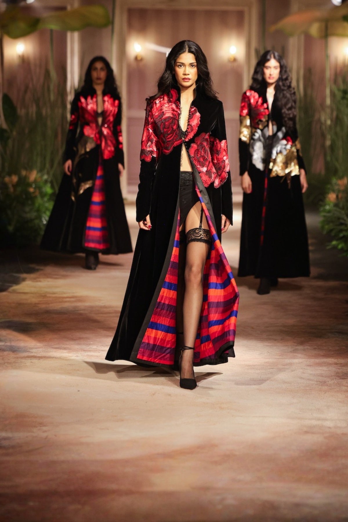 Black Velvet Long Jacket