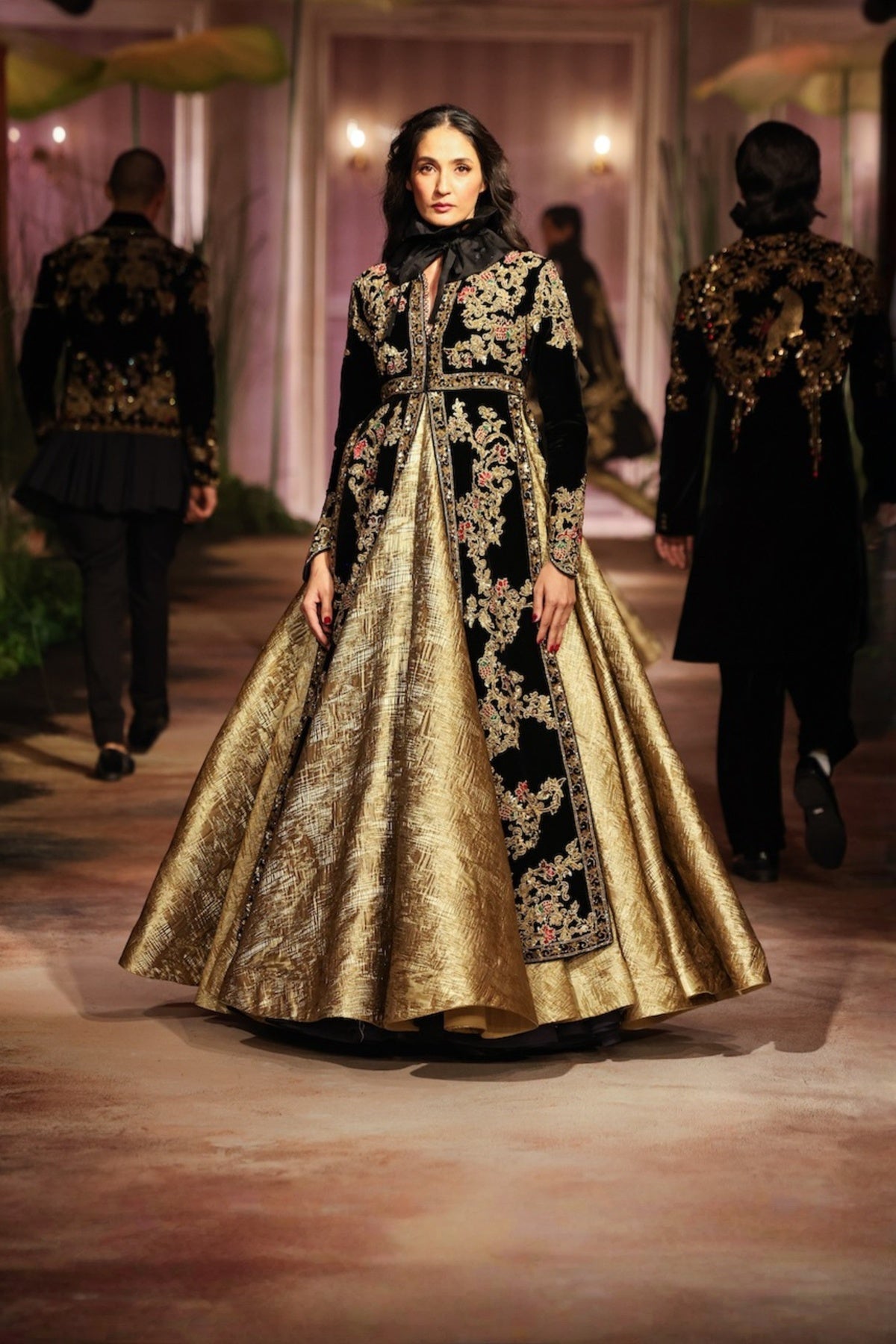Black Velvet Split Anarkali
