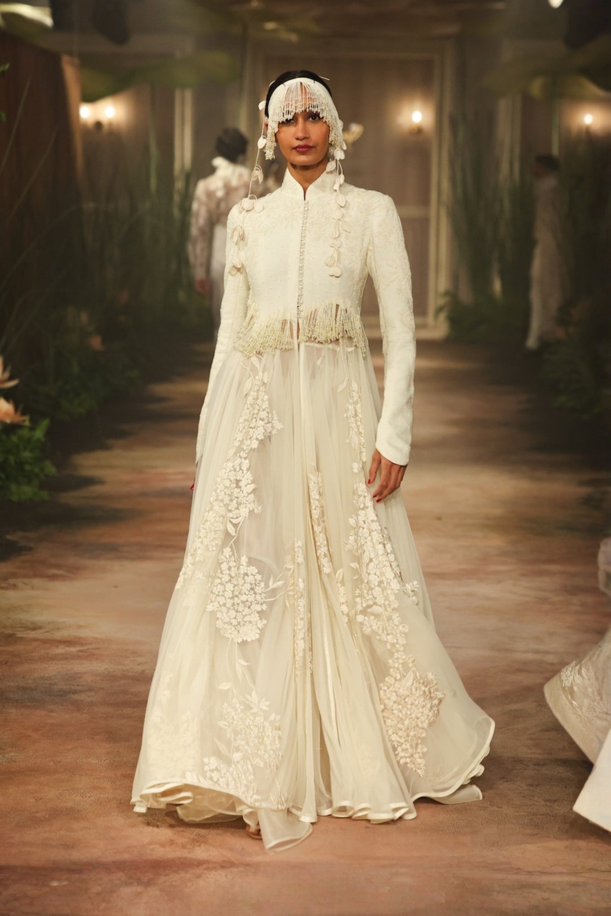 Ivory Matka Long Jacket