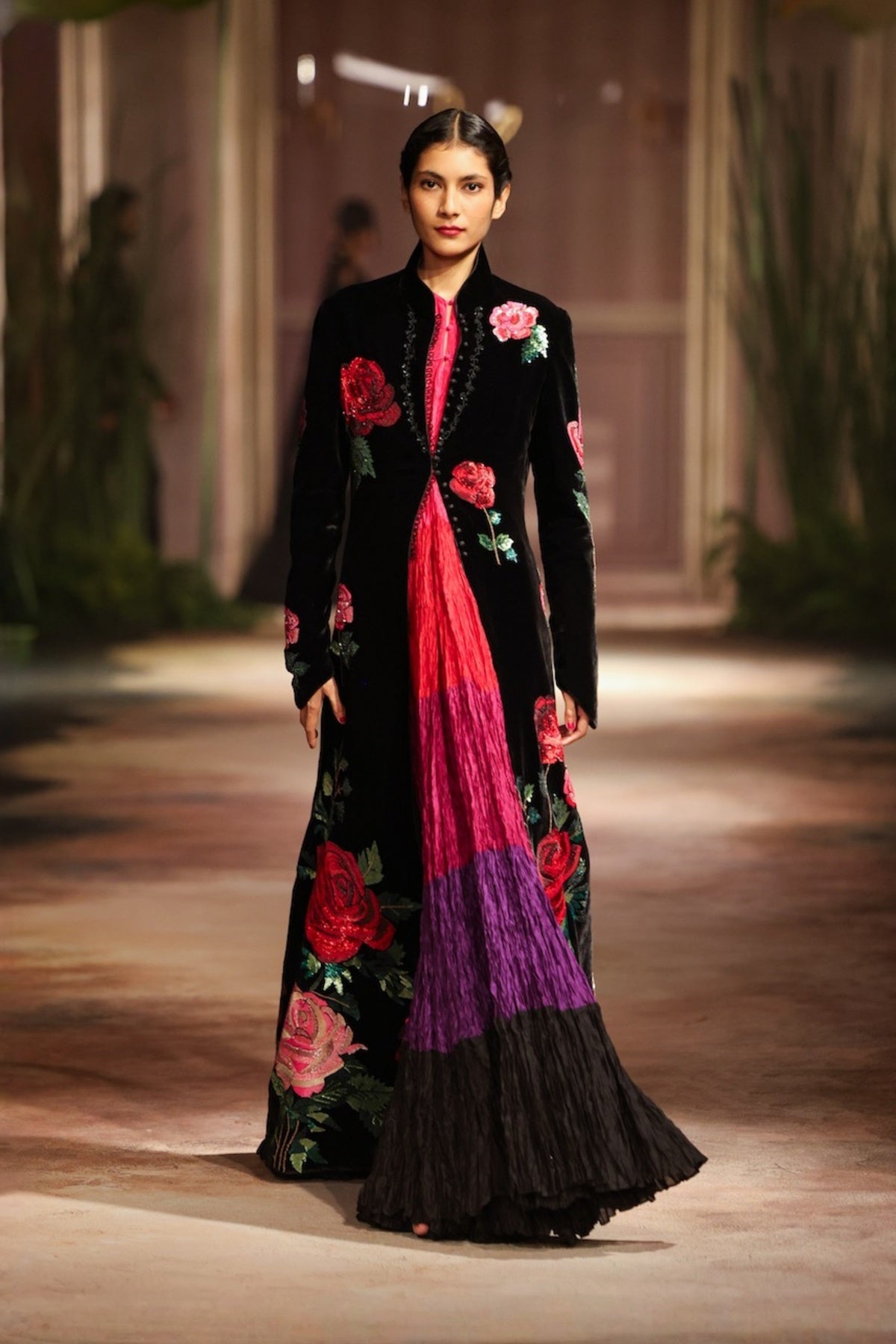 Black Velvet Long Jacket