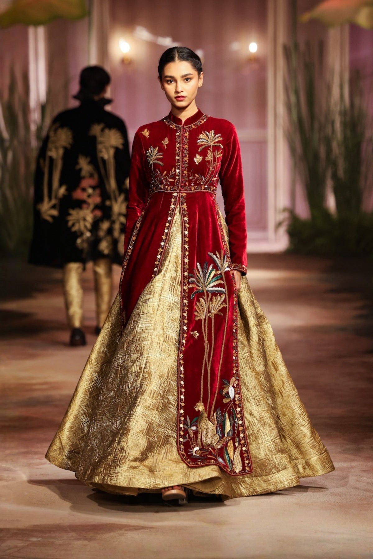 Black Velvet Split Anarkali