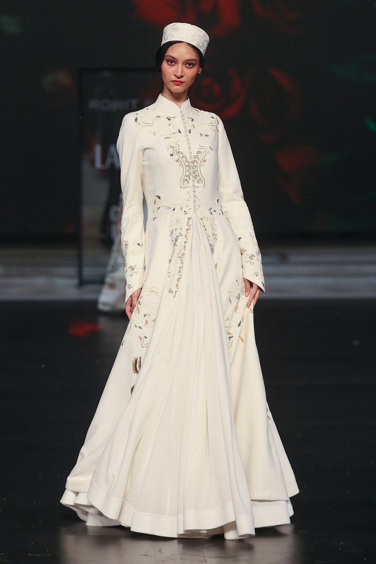 Women's Long Jacket With Embroidery