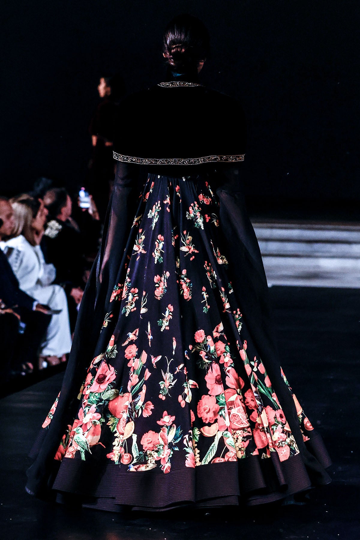 Velvet Cape With Chanderi Anarkali Set
