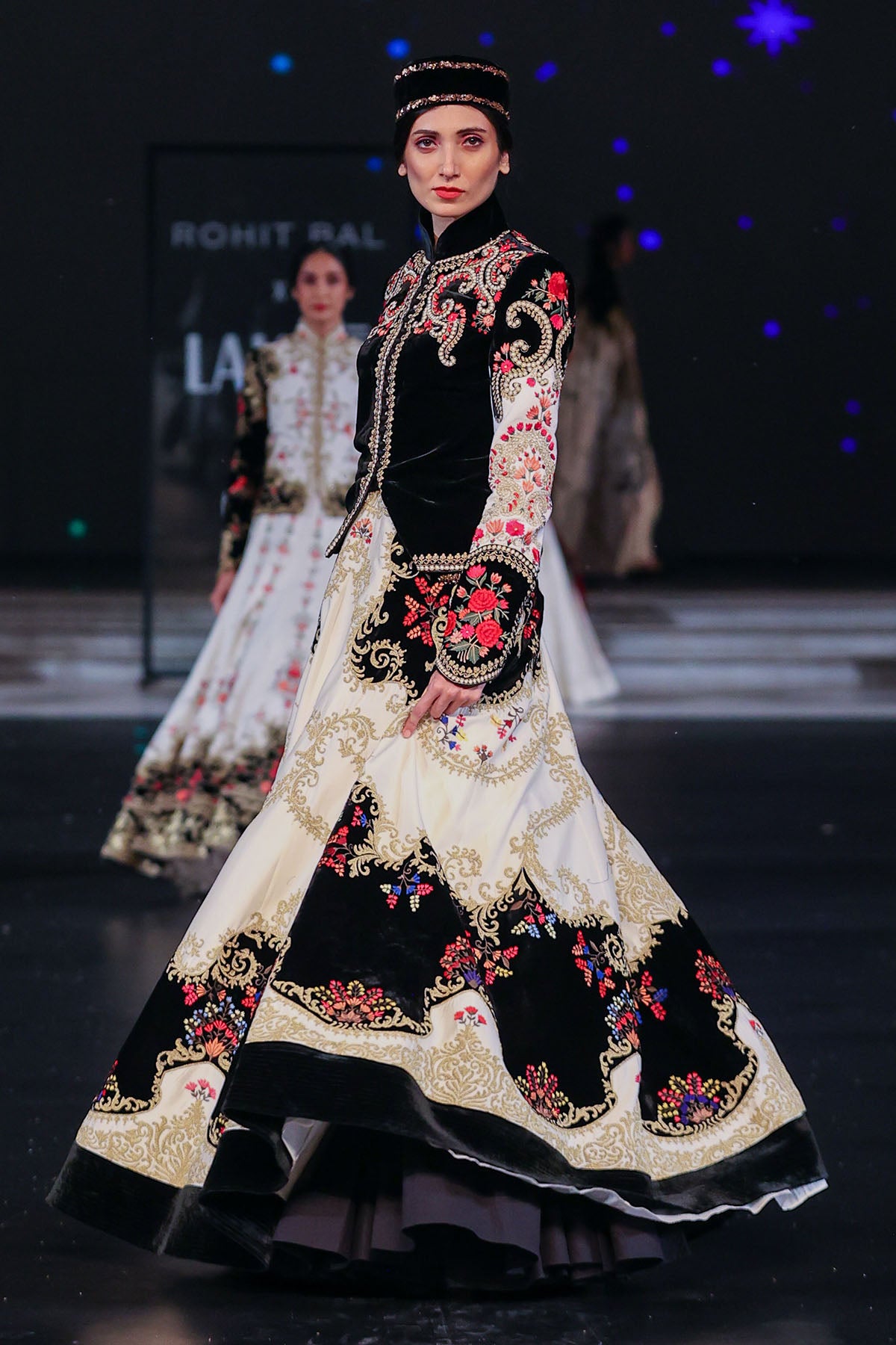 Elegant Matka Silk & Velvet Short Jacket & Skirt
