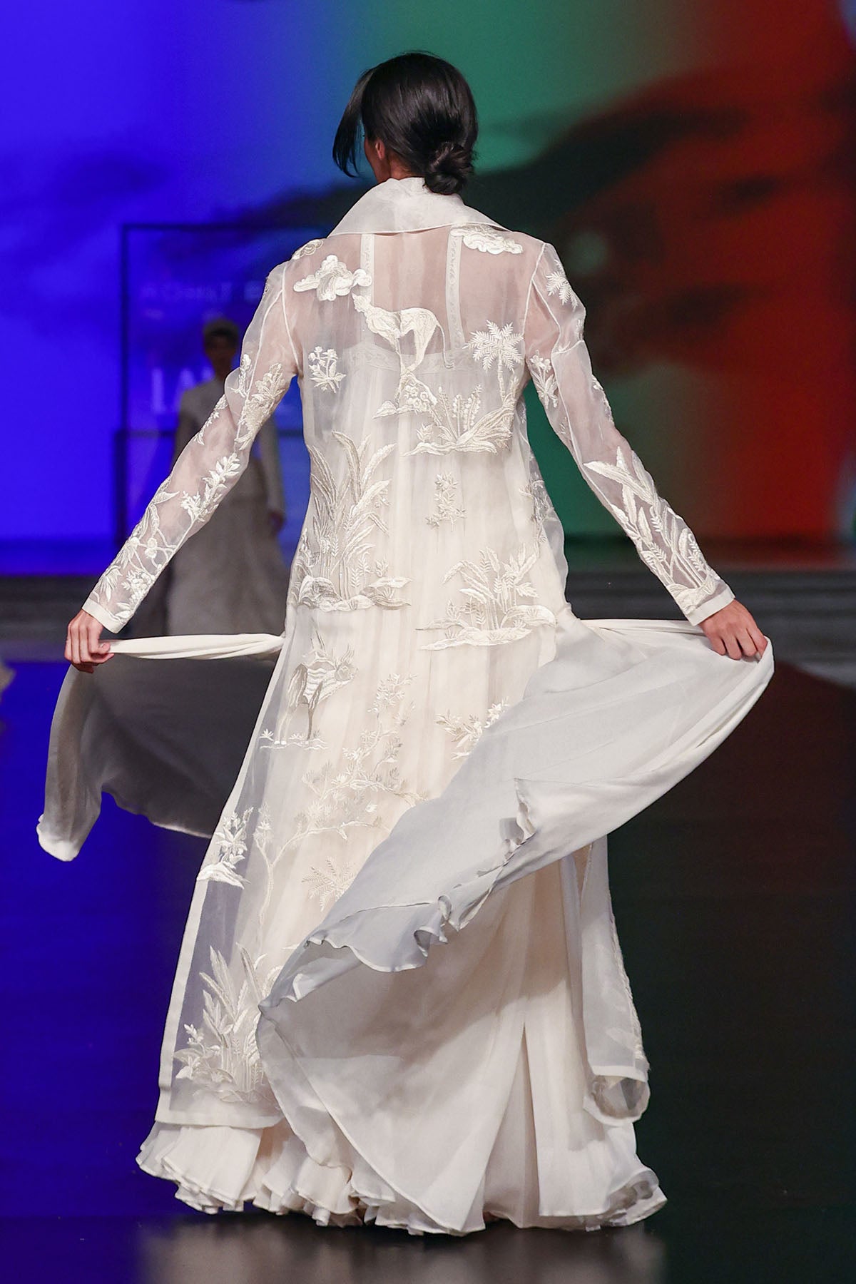 Anarkali Set With Organza Long Jacket