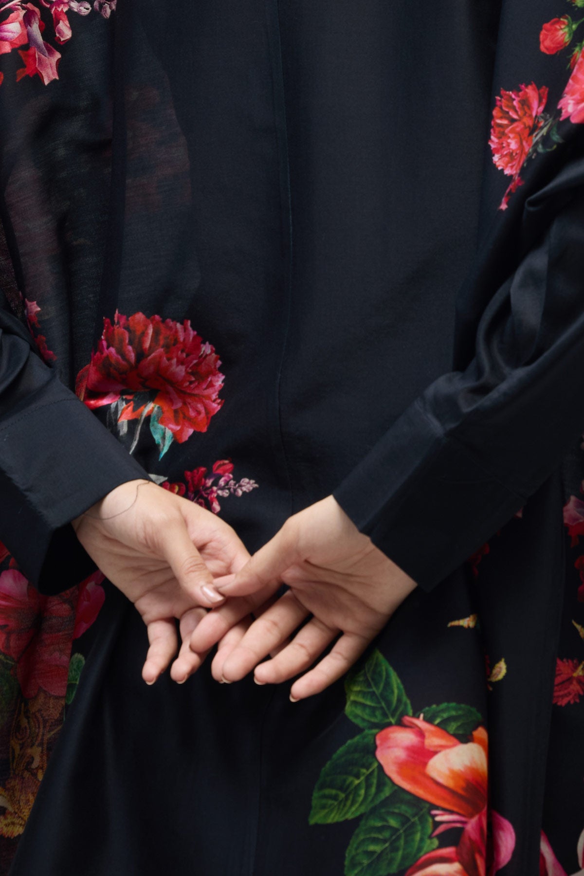 Floral printed Chanderi Tunic