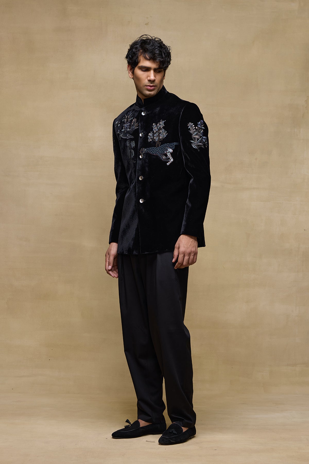 Black Classic Mens Bandgala