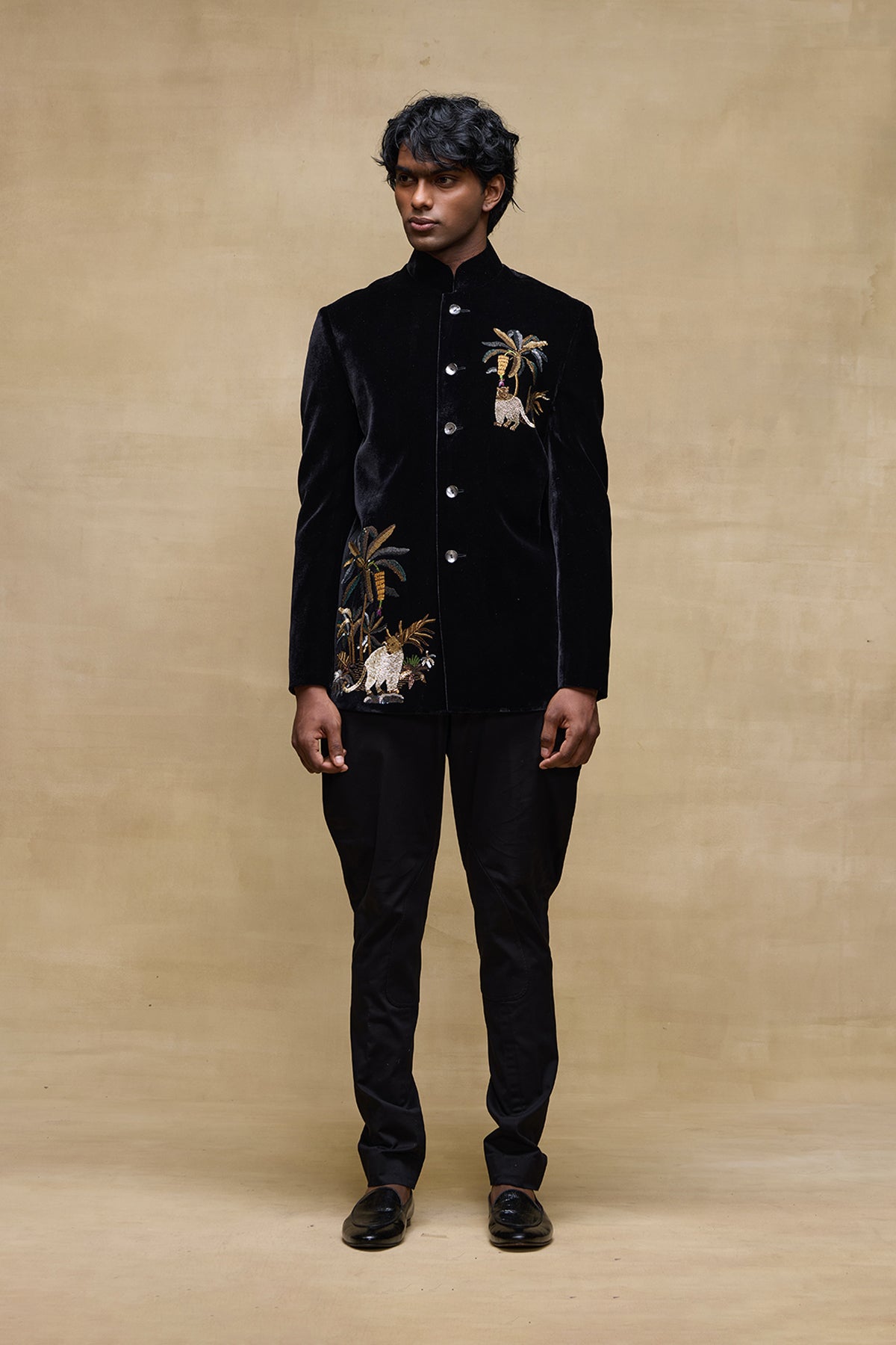 Black Monarch Mens Bandgala