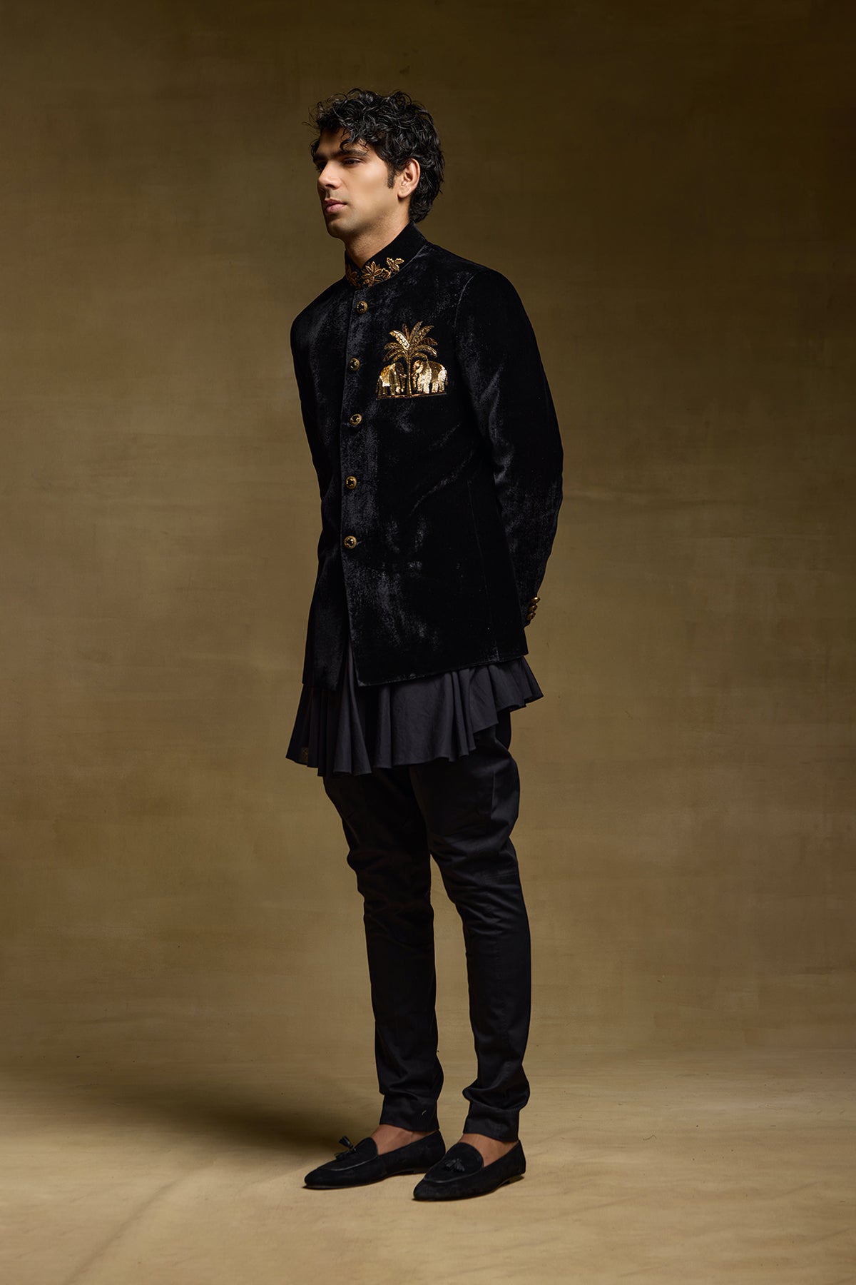 Black Prestige Mens Bandgala