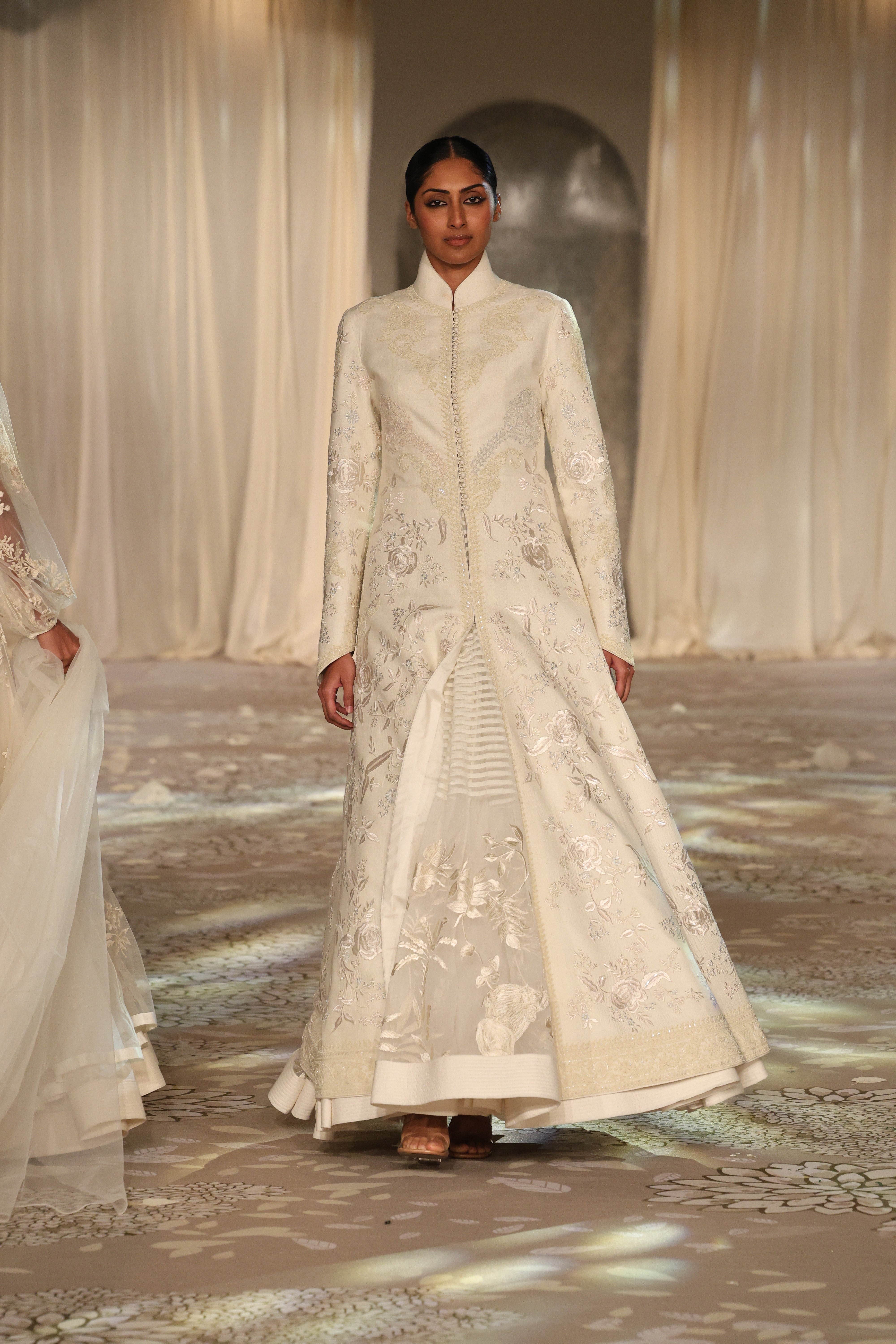 Matka Silk Embroidered Long Jacket