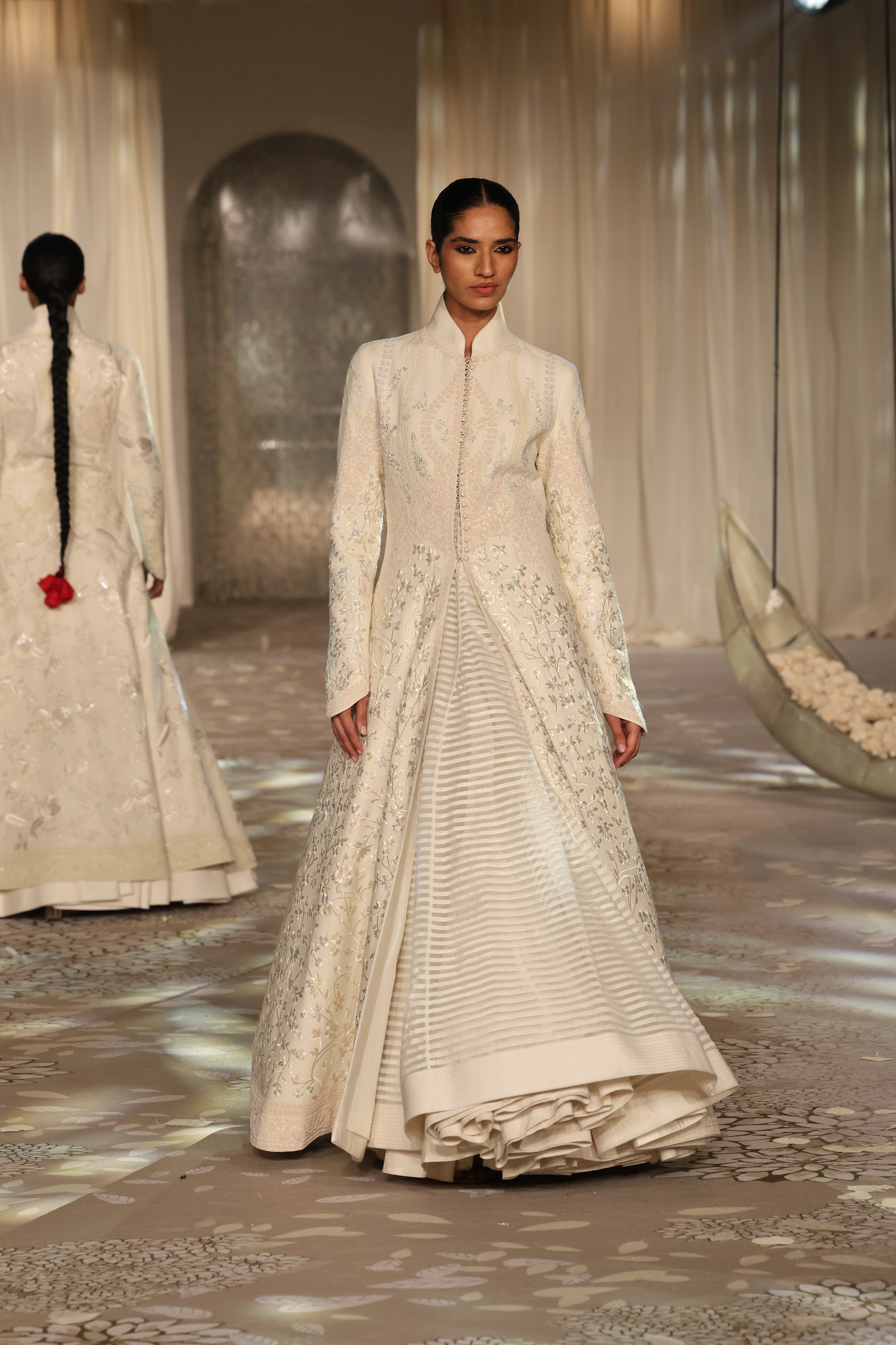 Matka Silk Embroidered Long Jacket