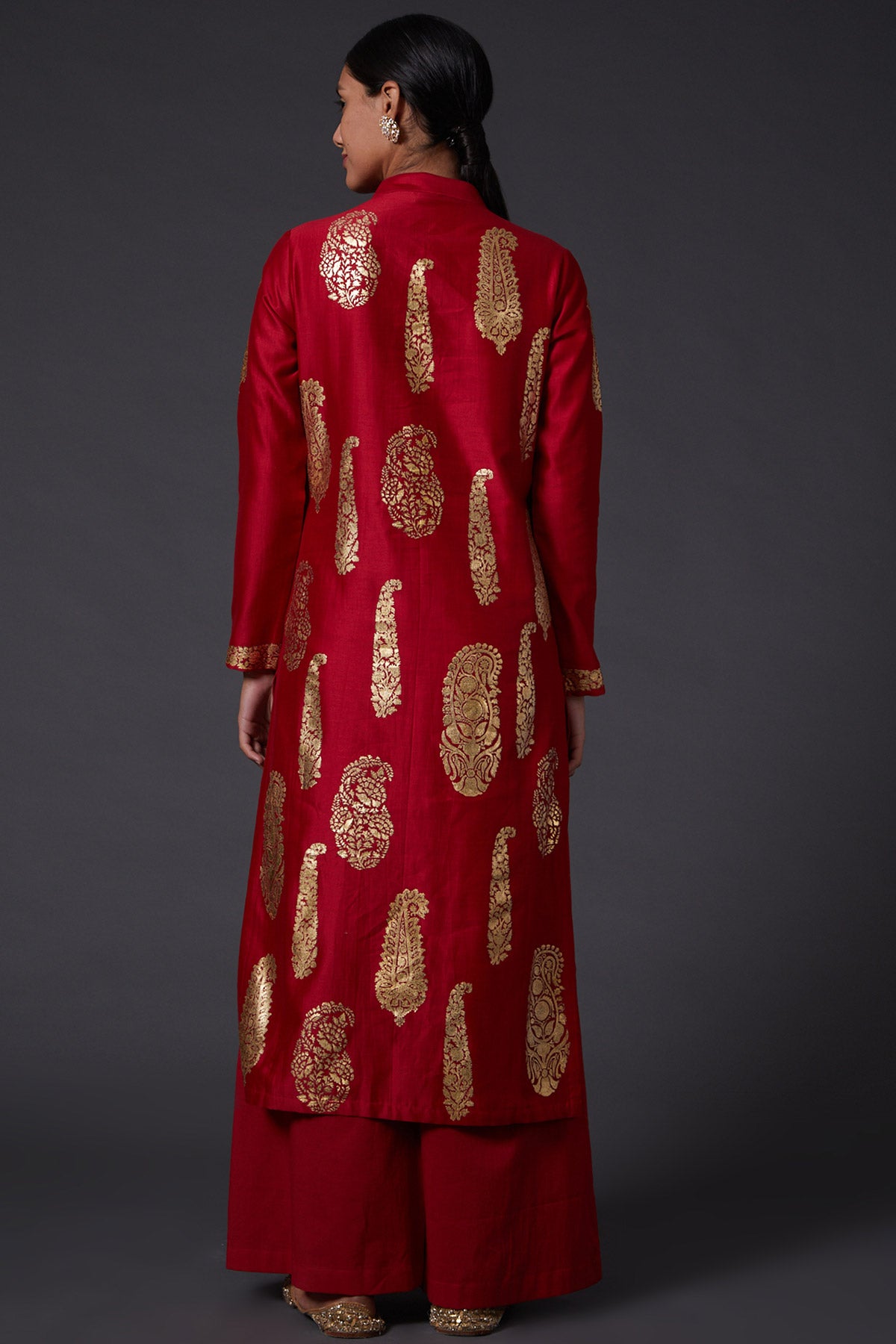 Chanderi Foil Print Tunic & Palazzo