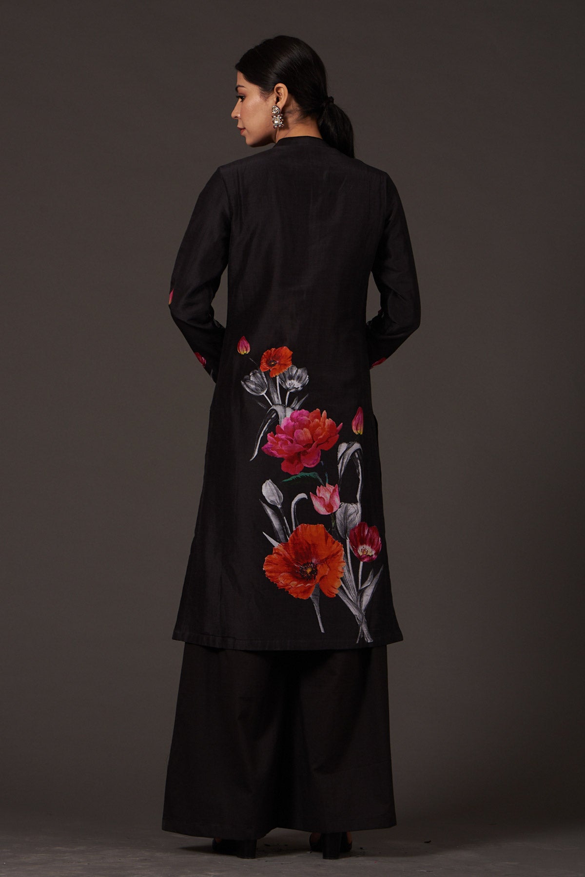 Chanderi Tunic Paired Up With Palazzo