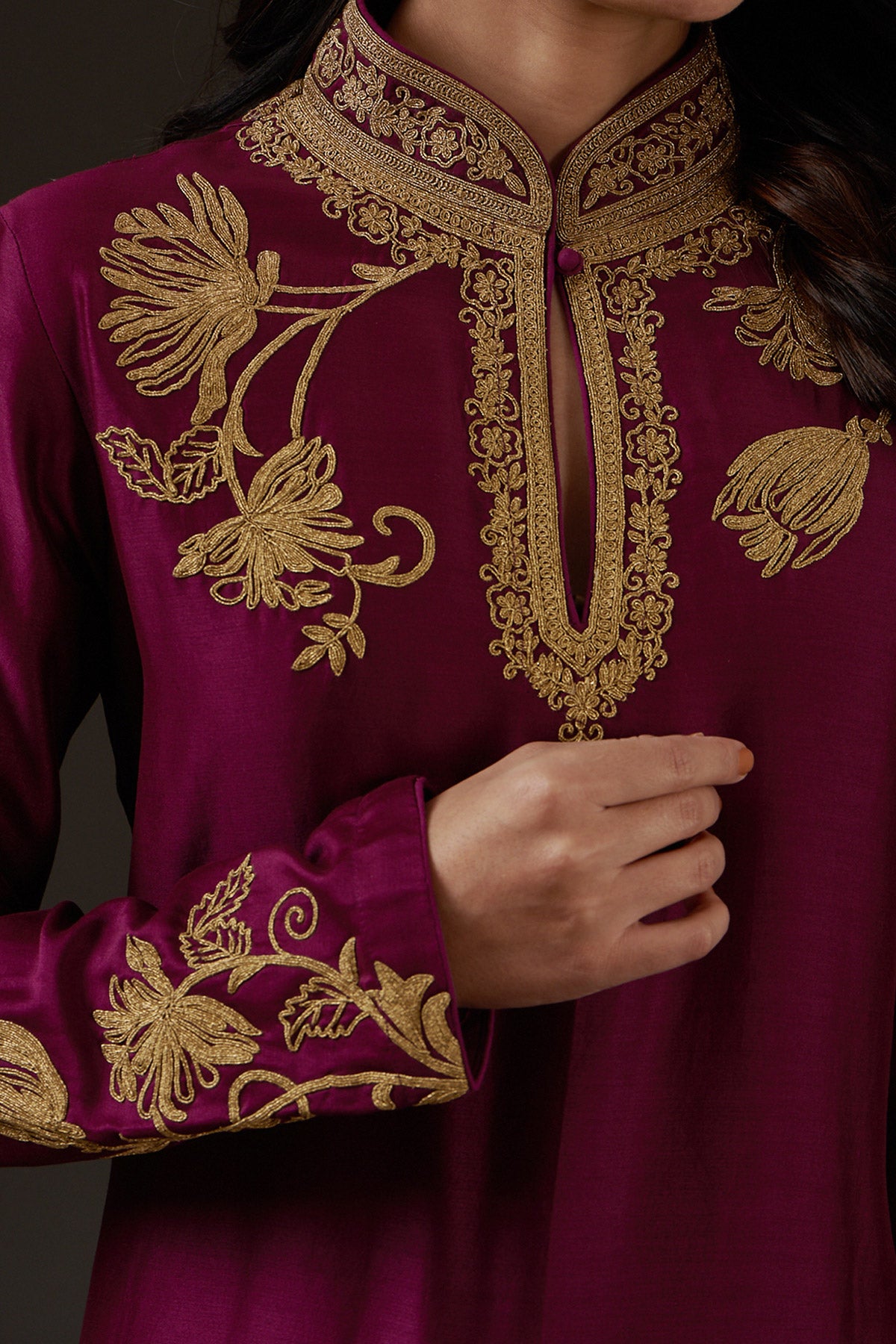 Embroidered Straight Kurta Set
