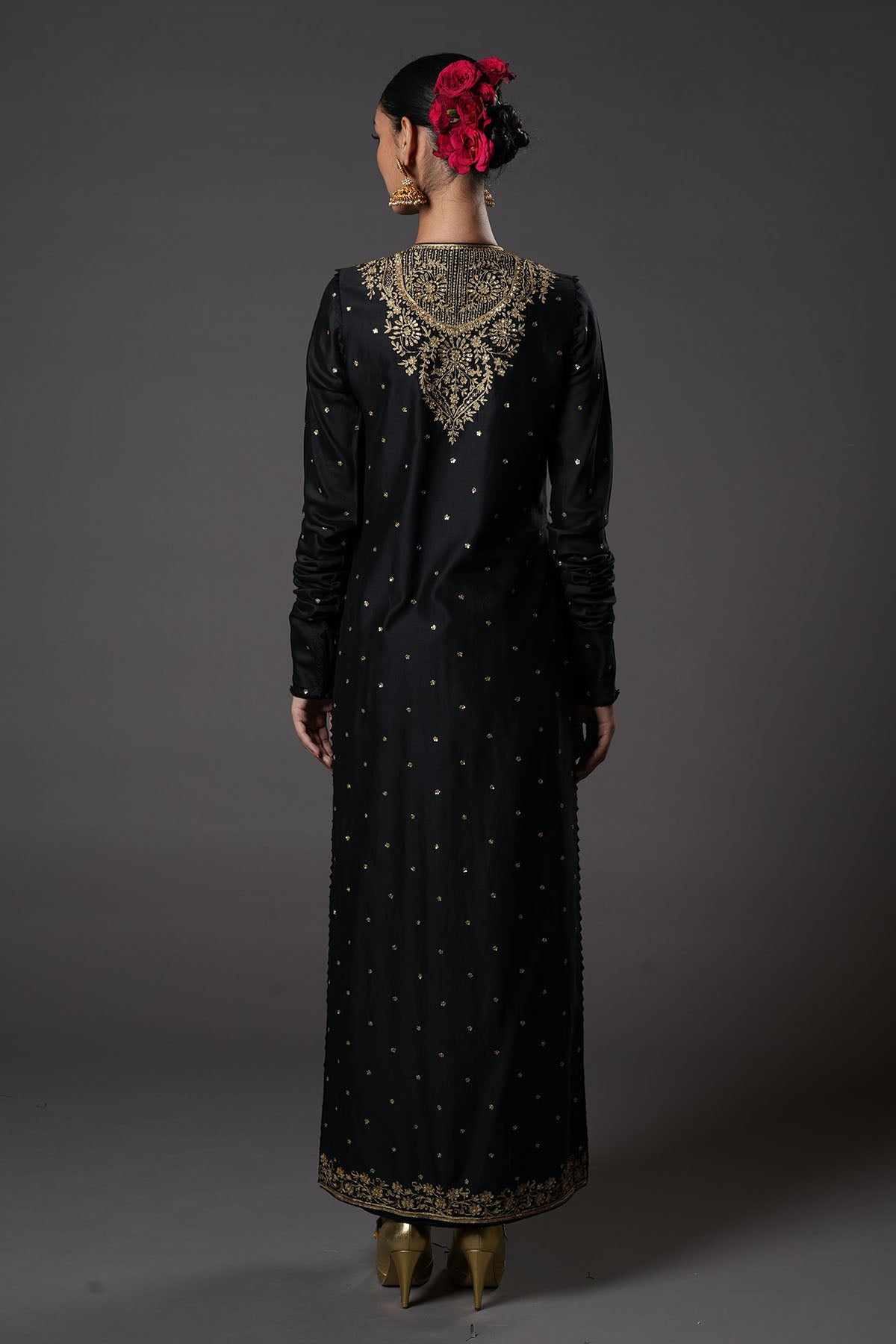 Women's Black Kurta Set