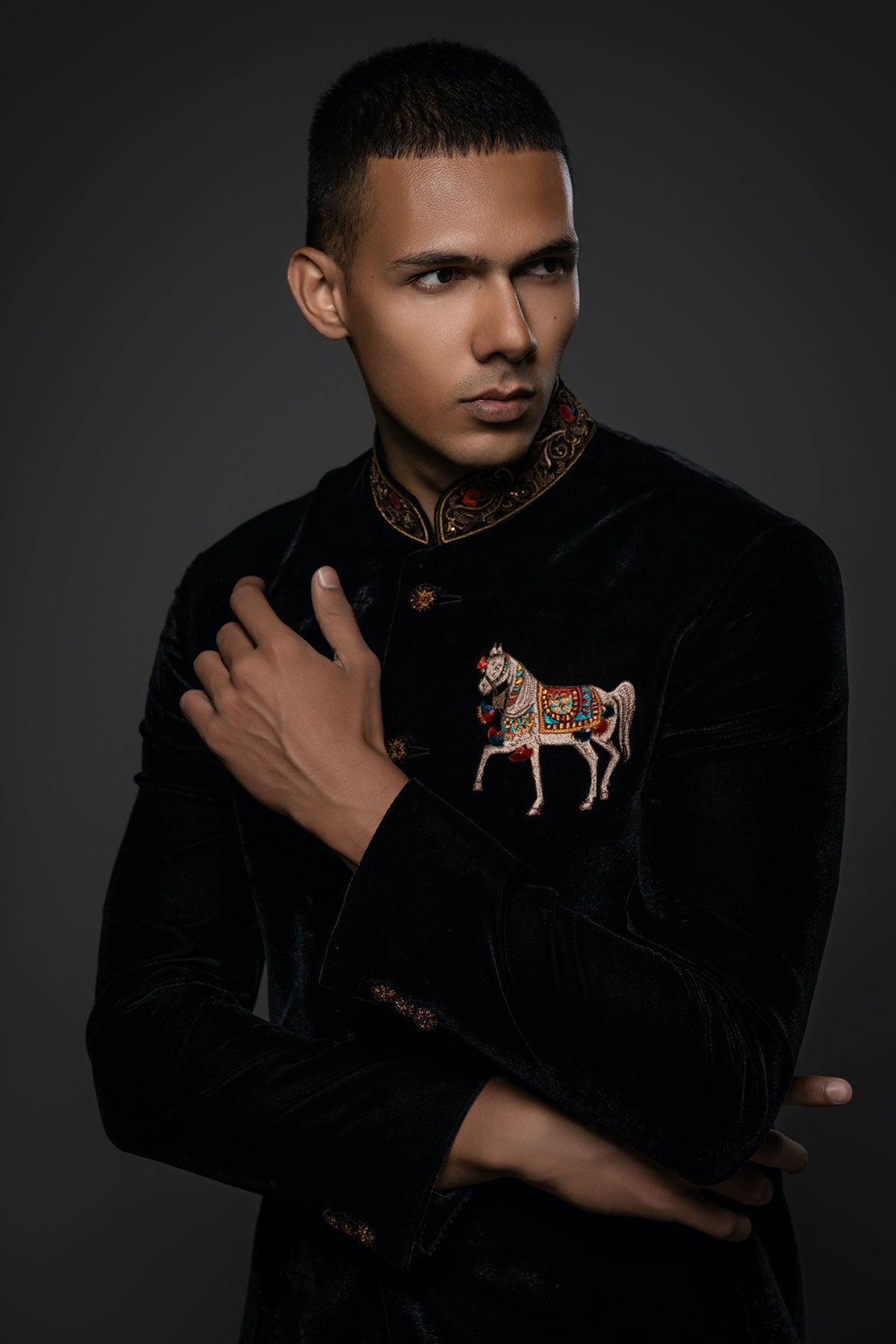 Men's Embroidery Bandgala