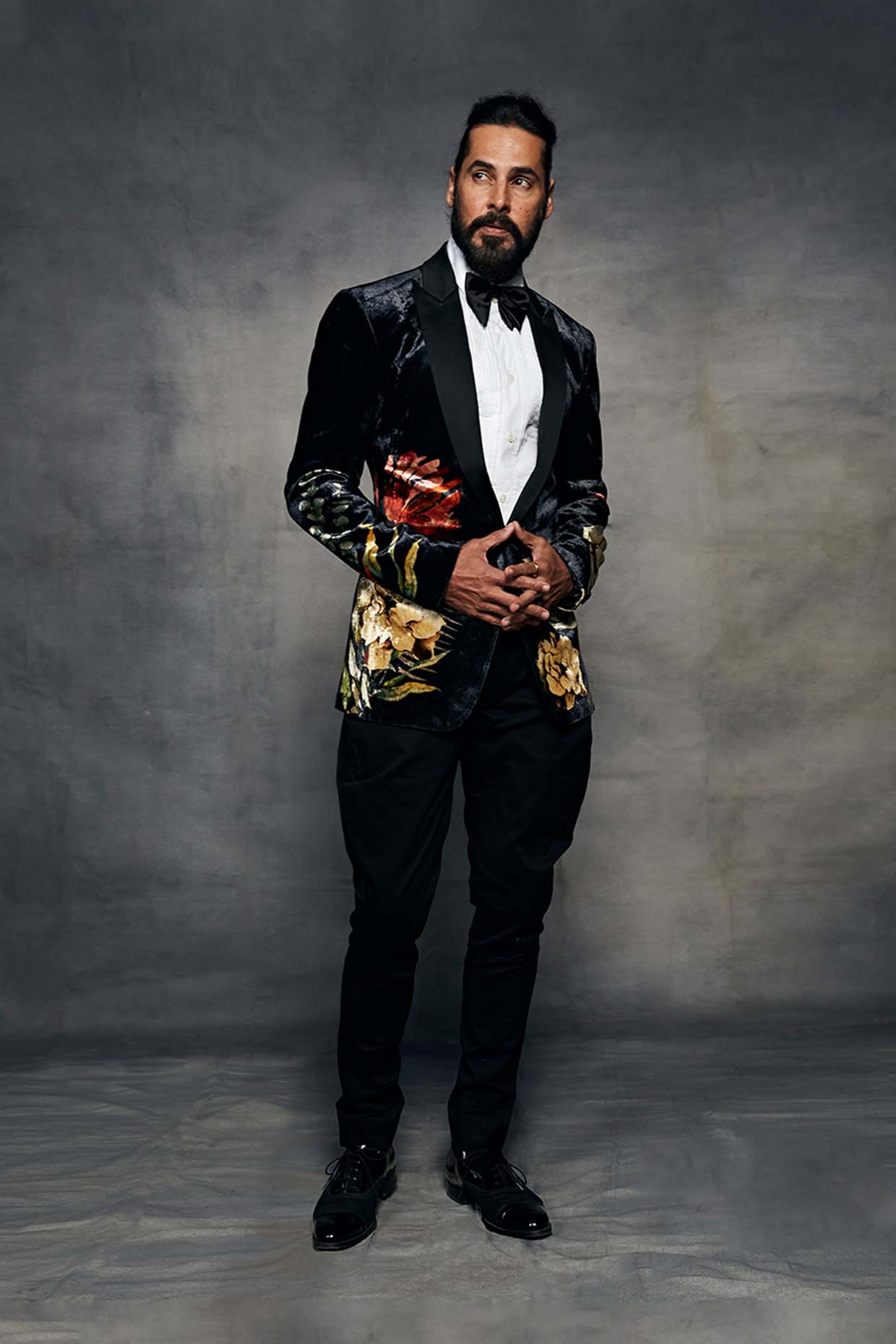 Men's Digital Printed Embroidered Tuxedo
