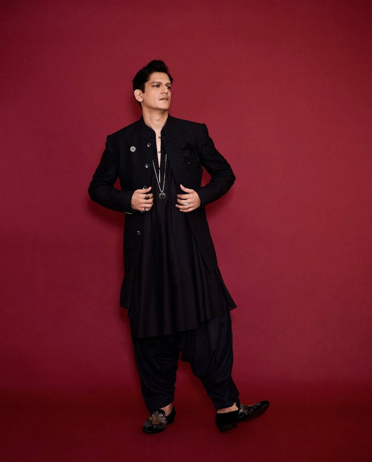 Vijay Varma In Signature Rohit Bal Matka Silk Bandhgala