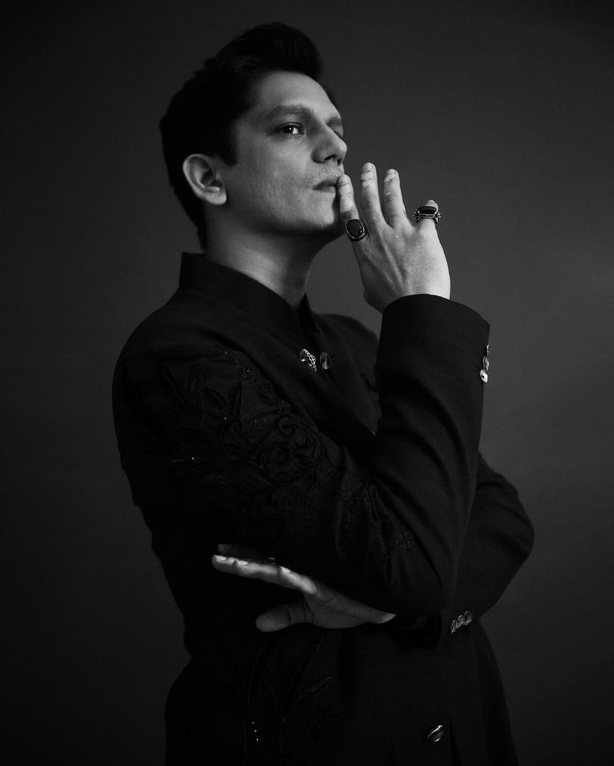 Vijay Varma In Signature Rohit Bal Matka Silk Bandhgala