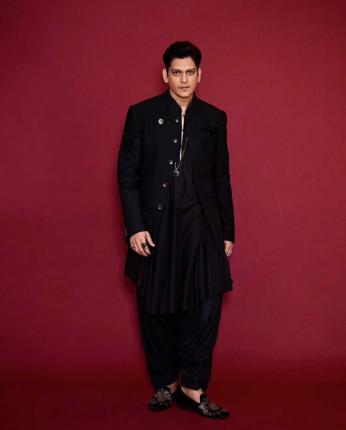 Vijay Varma In Signature Rohit Bal Matka Silk Bandhgala