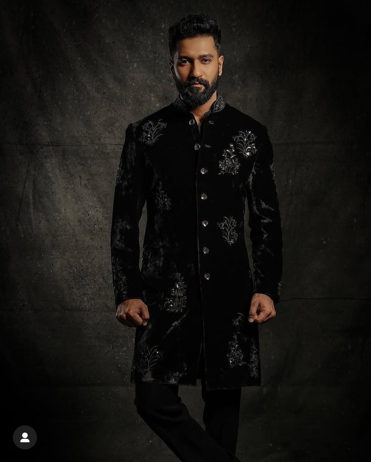 Vickey Casual Wear Velvet Sherwani Rohit Bal Collection