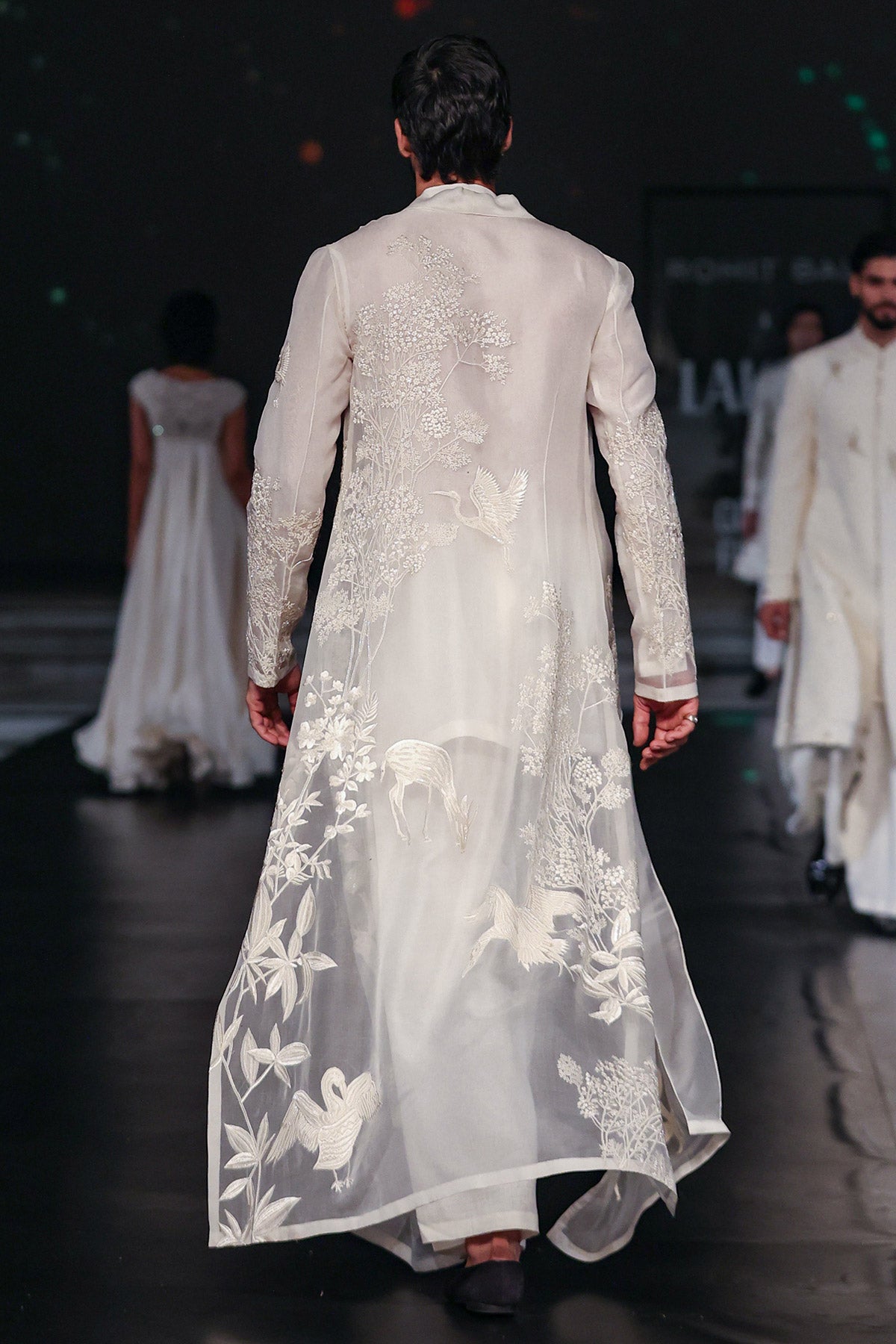 Organza Silk Hand-Embroidered Jacket For Men