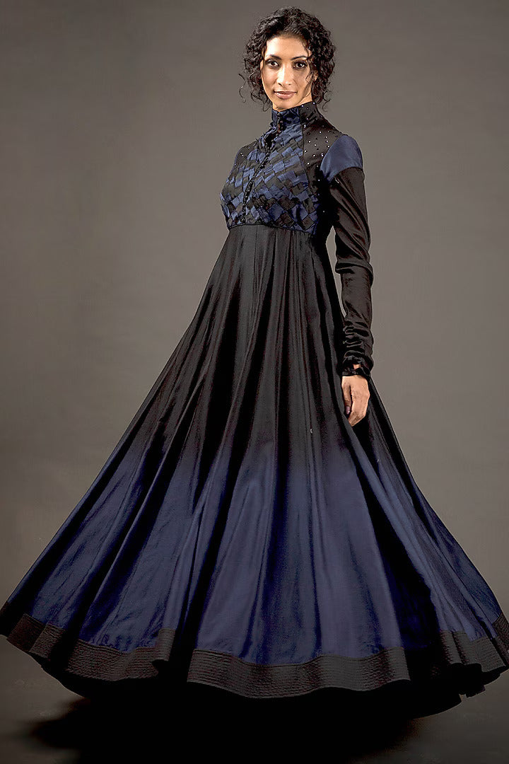 Chanderi Anarkali Set with Embroidery