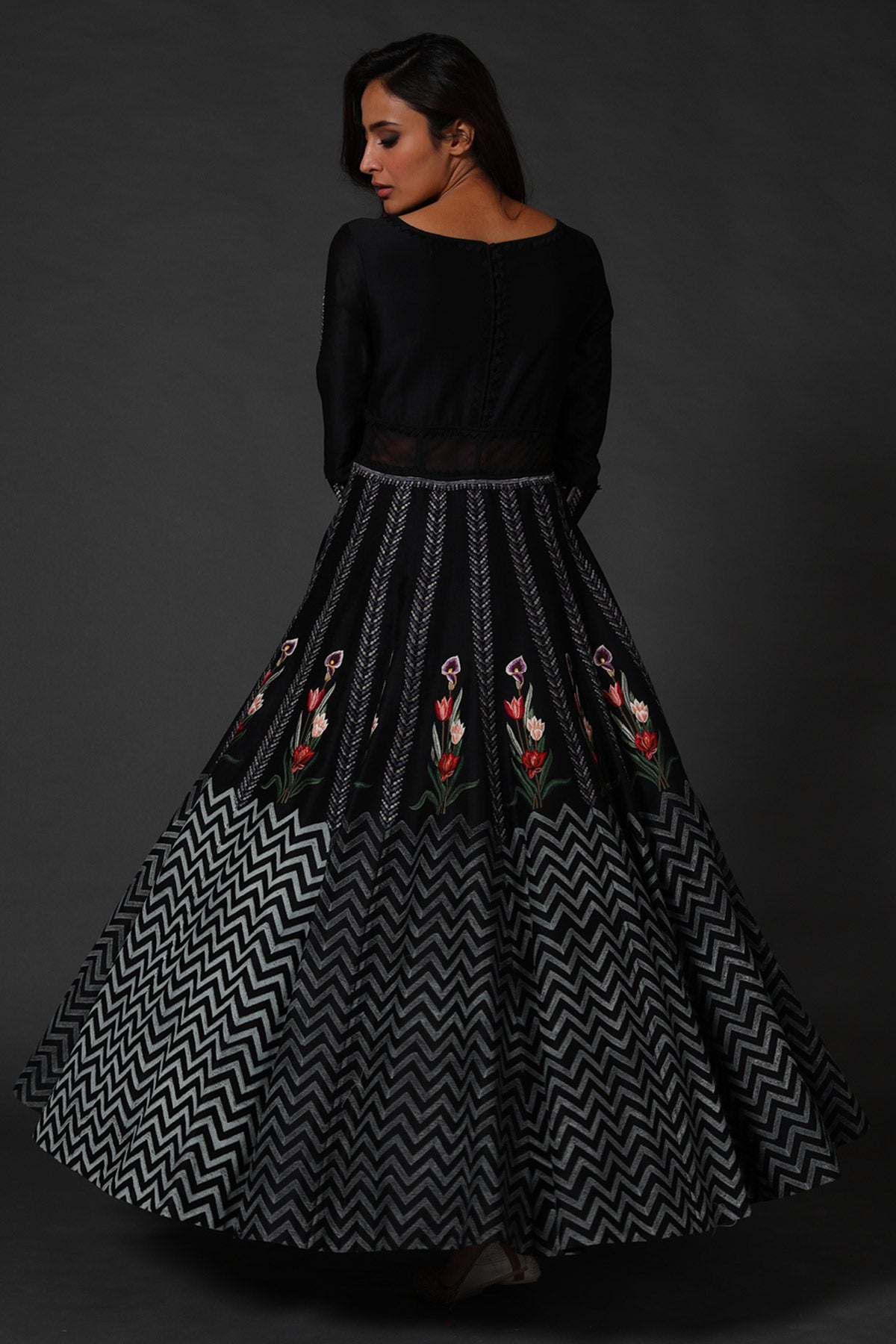 Anarkali Set With Floral Embroidery