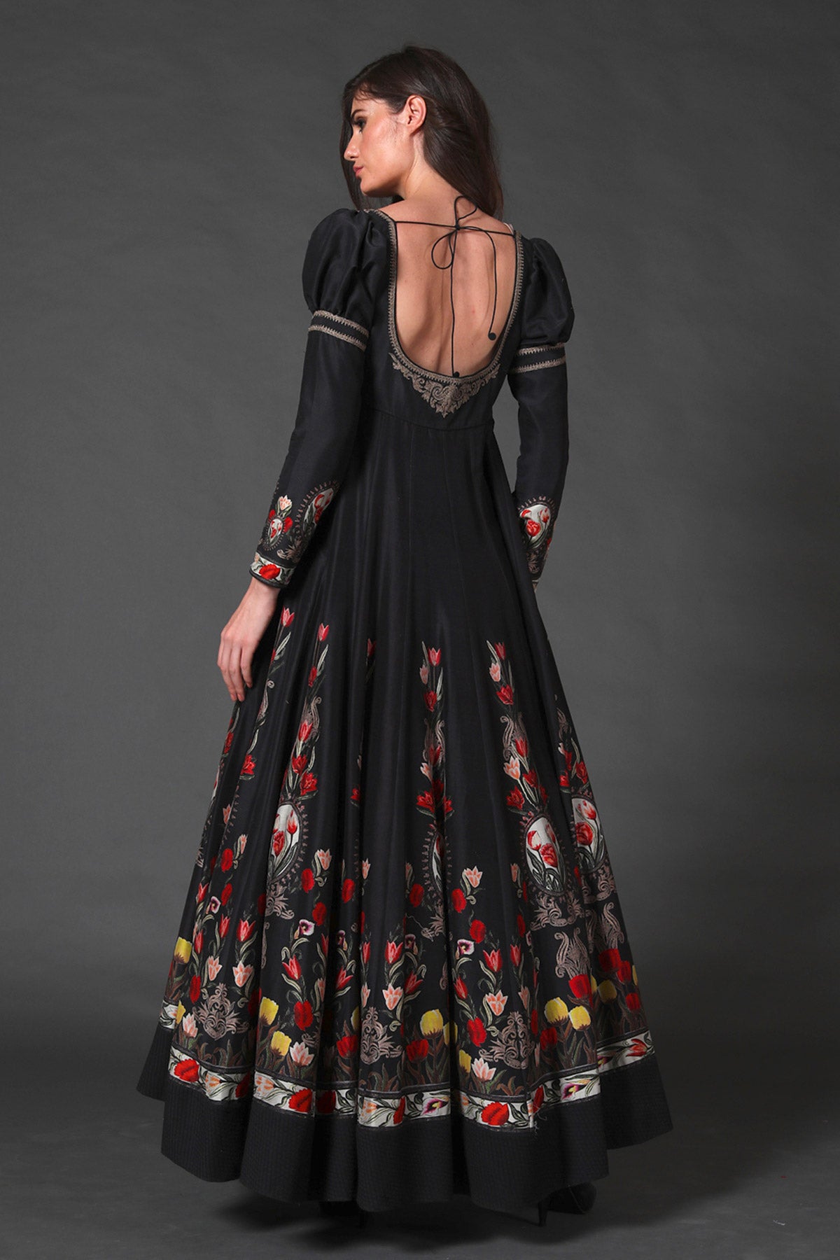 Digital Print Anarkali Set with Embroidery