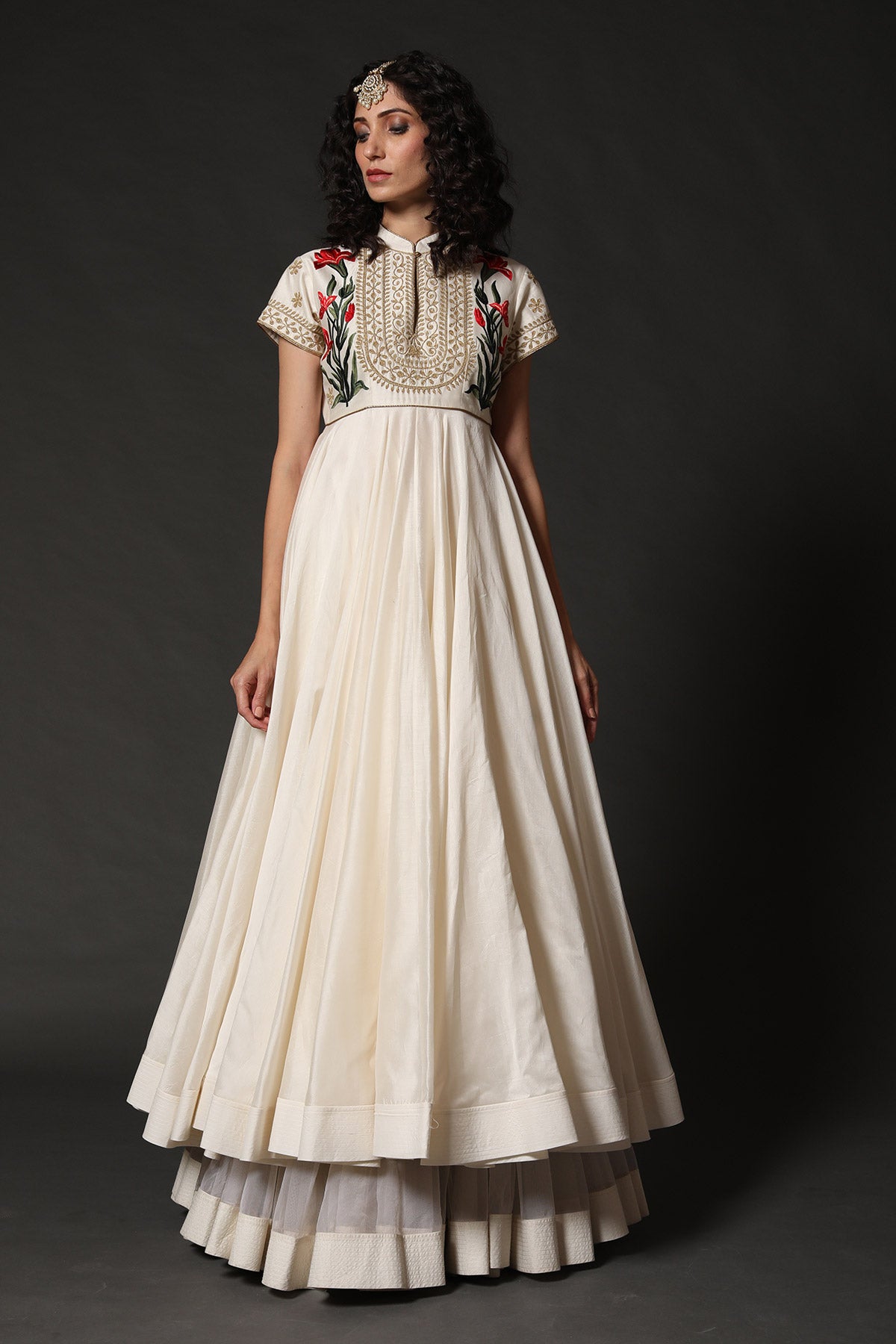 Anarkali Set with Floral Embroidery