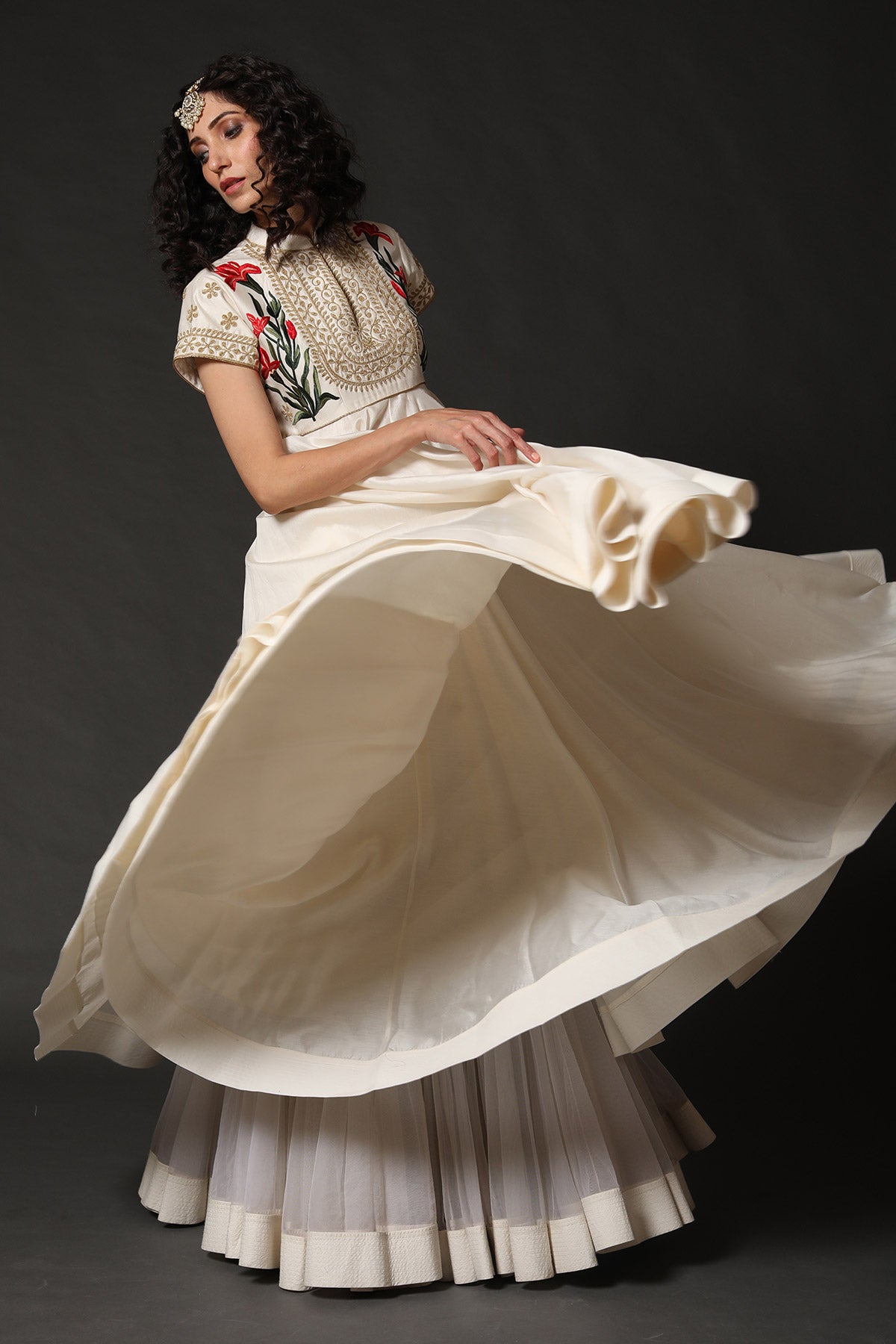 Anarkali Set with Floral Embroidery