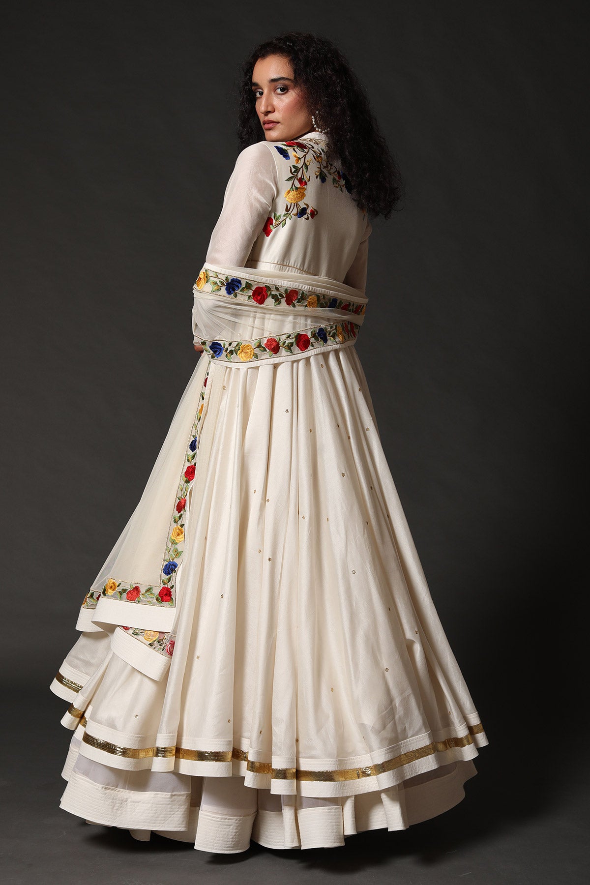 Anarkali Set with Floral Embroidery