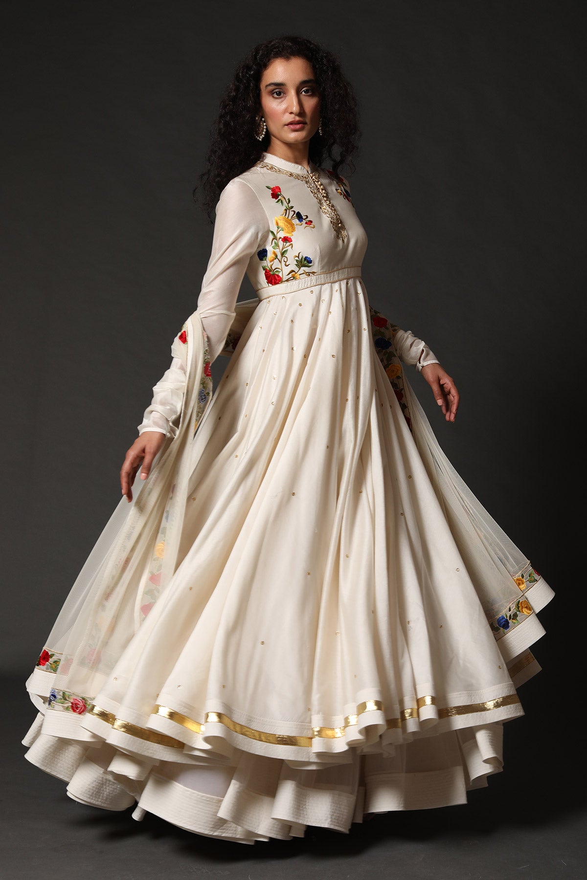 Anarkali Set with Floral Embroidery