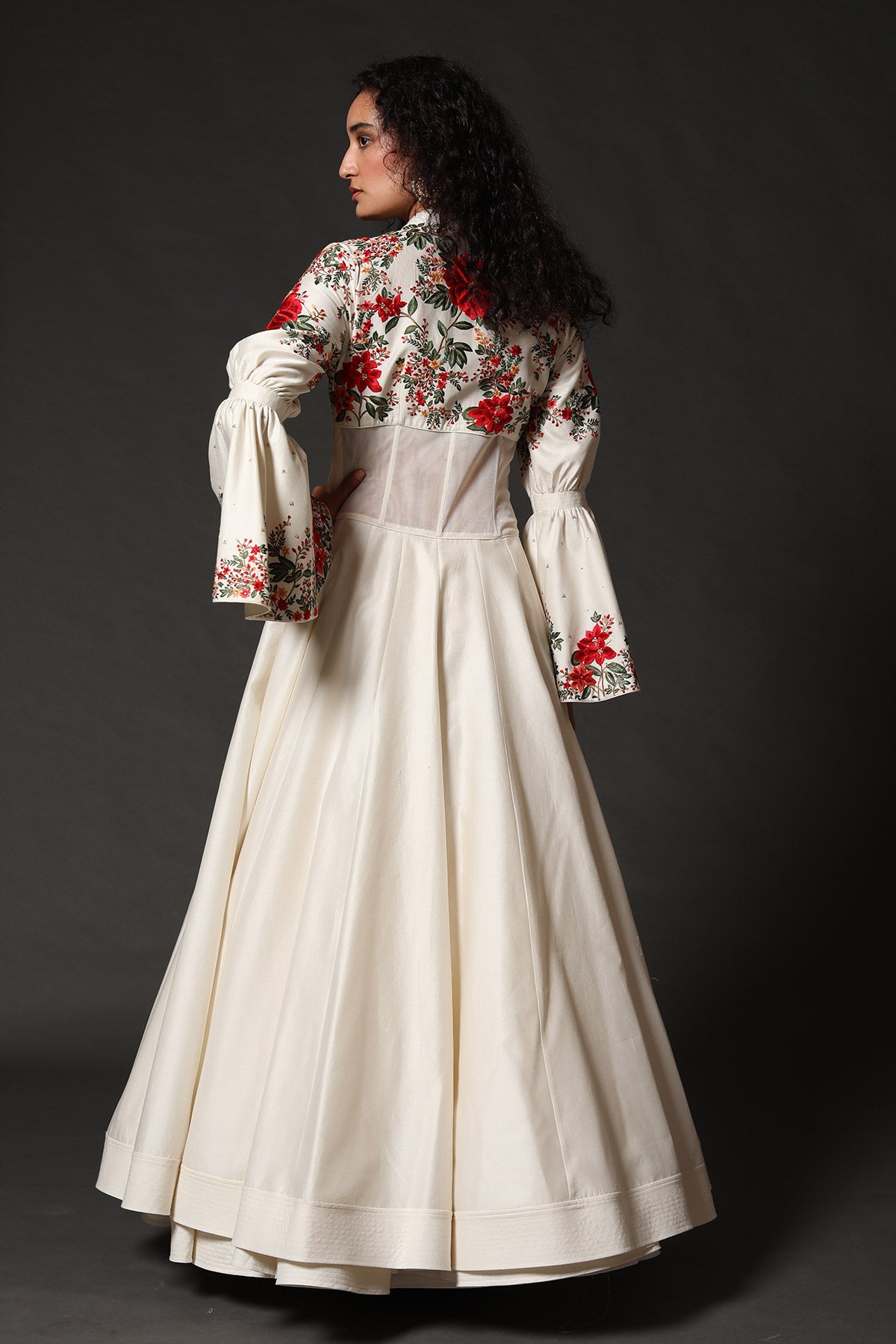 Anarkali Set With Floral Embroidery