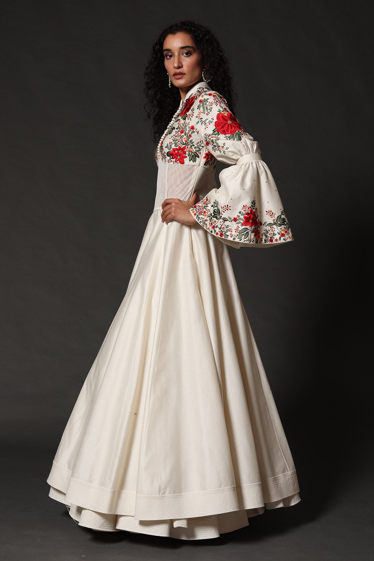 Anarkali Set With Floral Embroidery