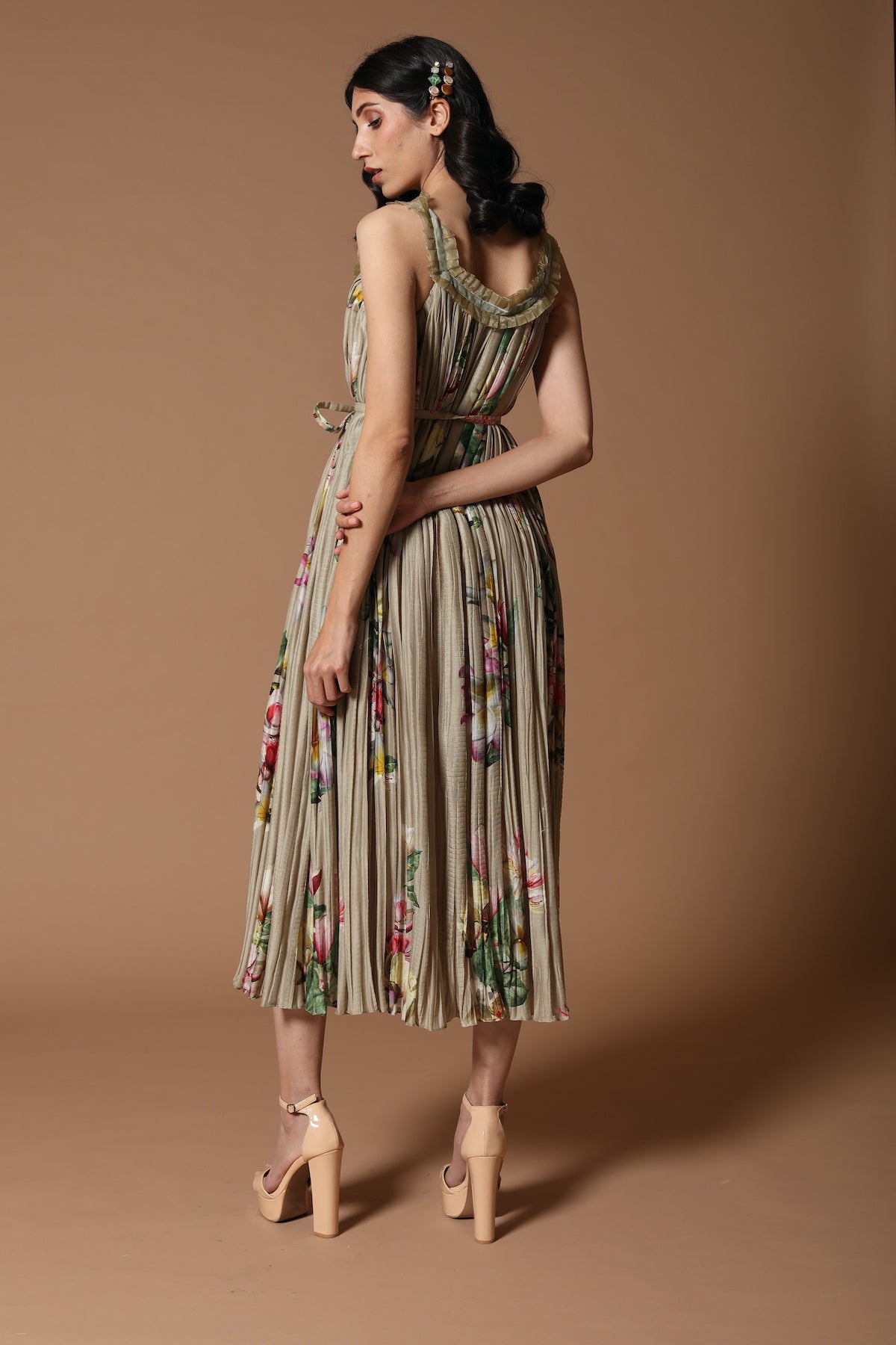 Pewter Digital Printed Dress