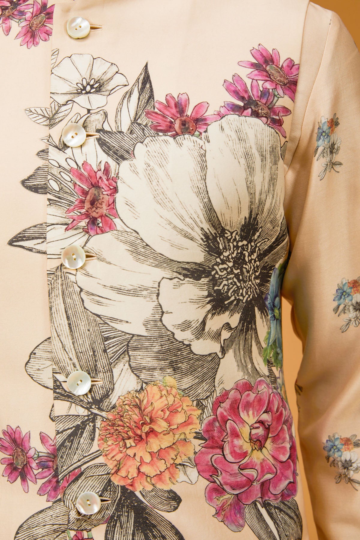 Digital Printed Bundi Kurta Set
