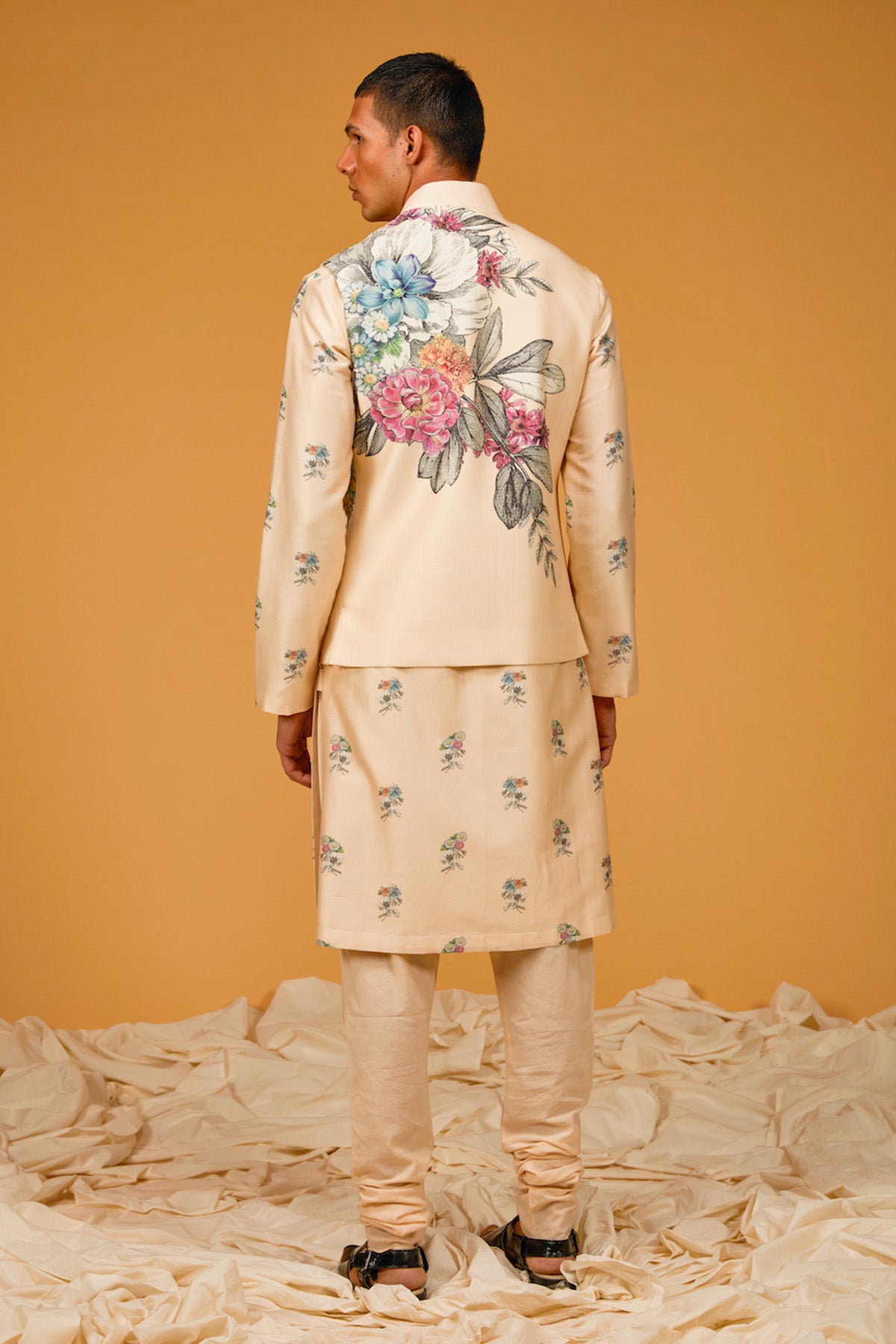 Digital Printed Bundi Kurta Set