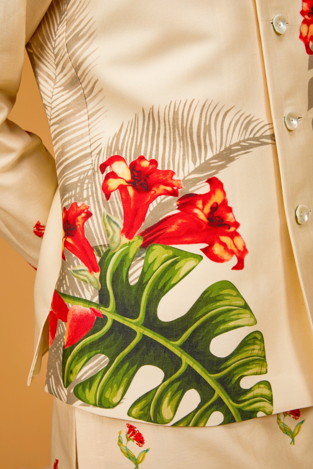 Digital Printed Bundi Kurta Set