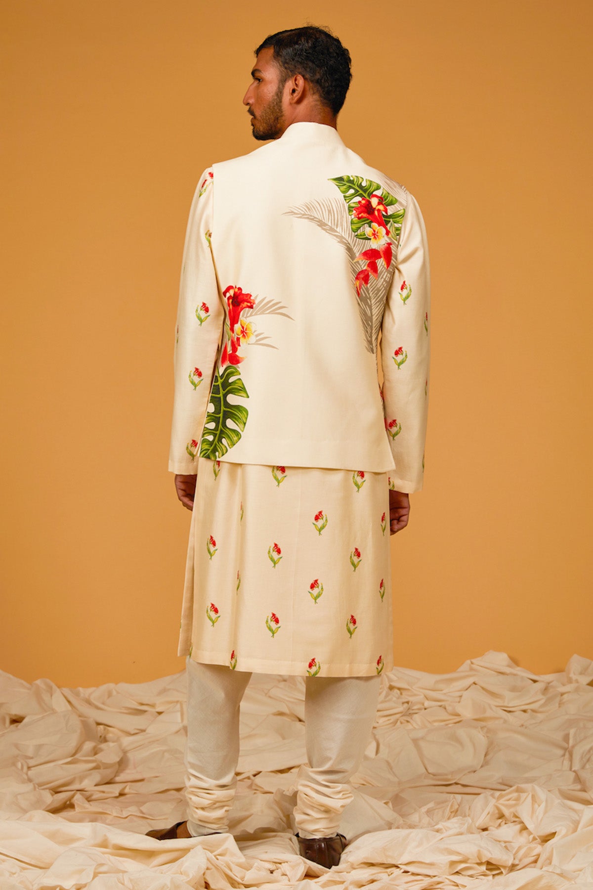 Digital Printed Bundi Kurta Set