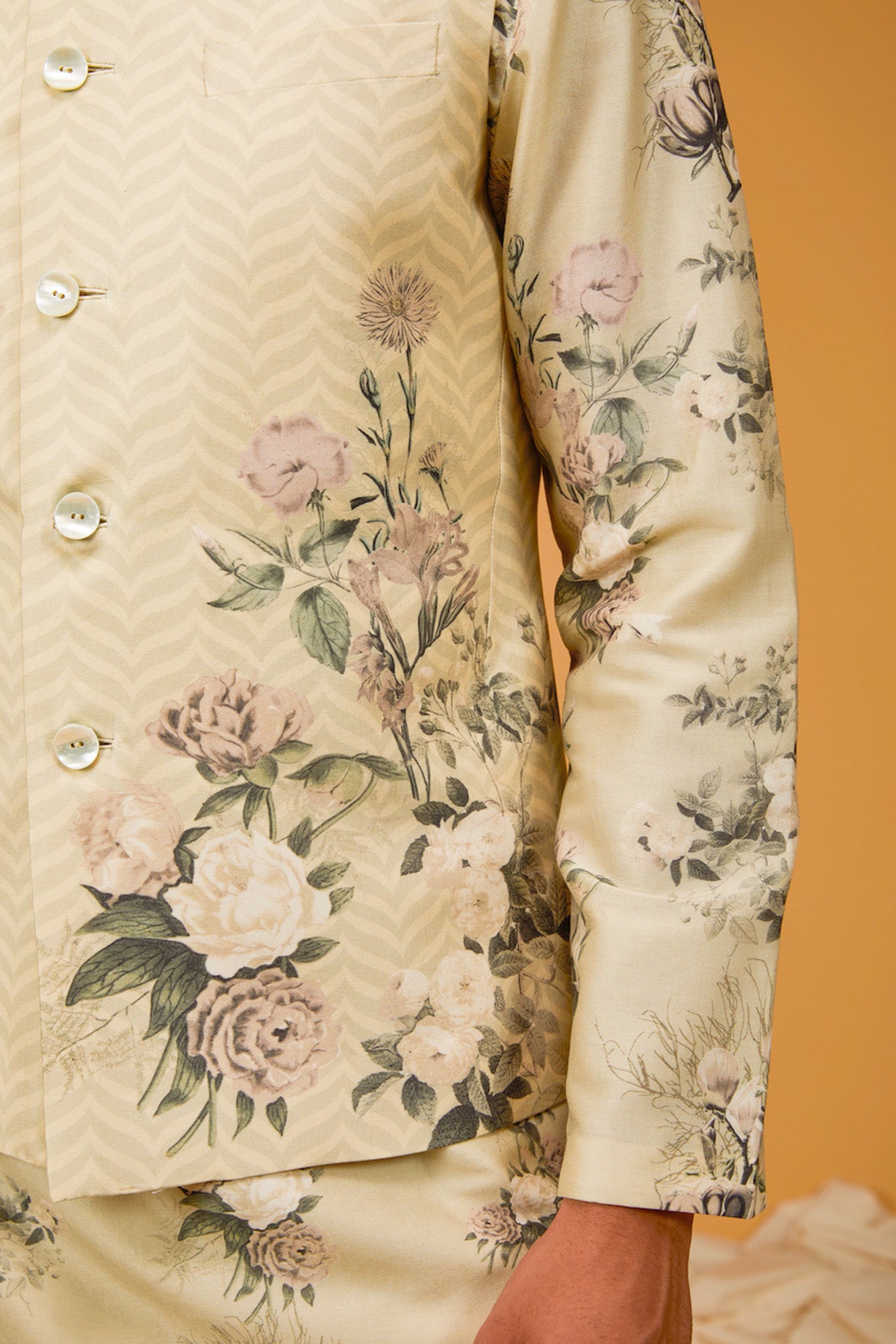 Digital Printed Bundi Kurta Set