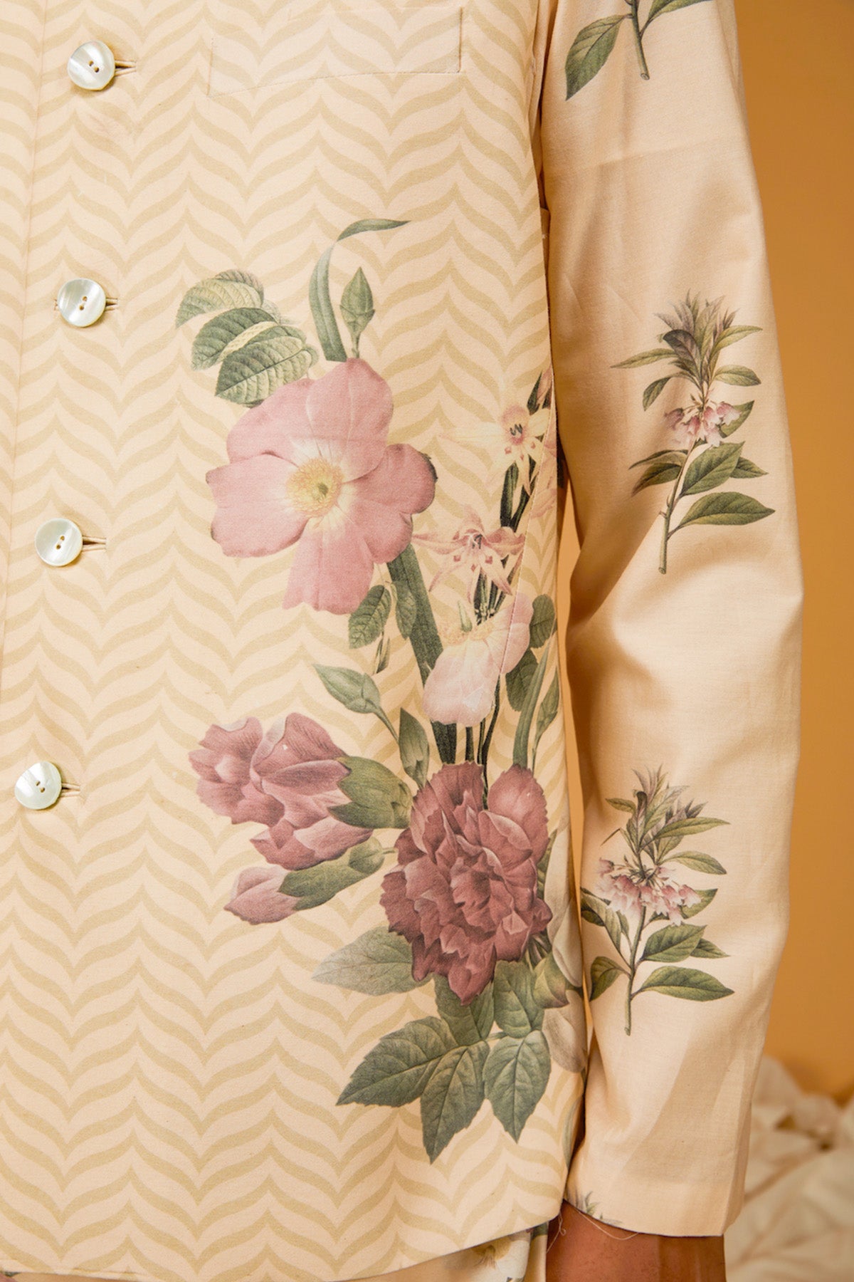 Digital Printed Bundi Kurta Set