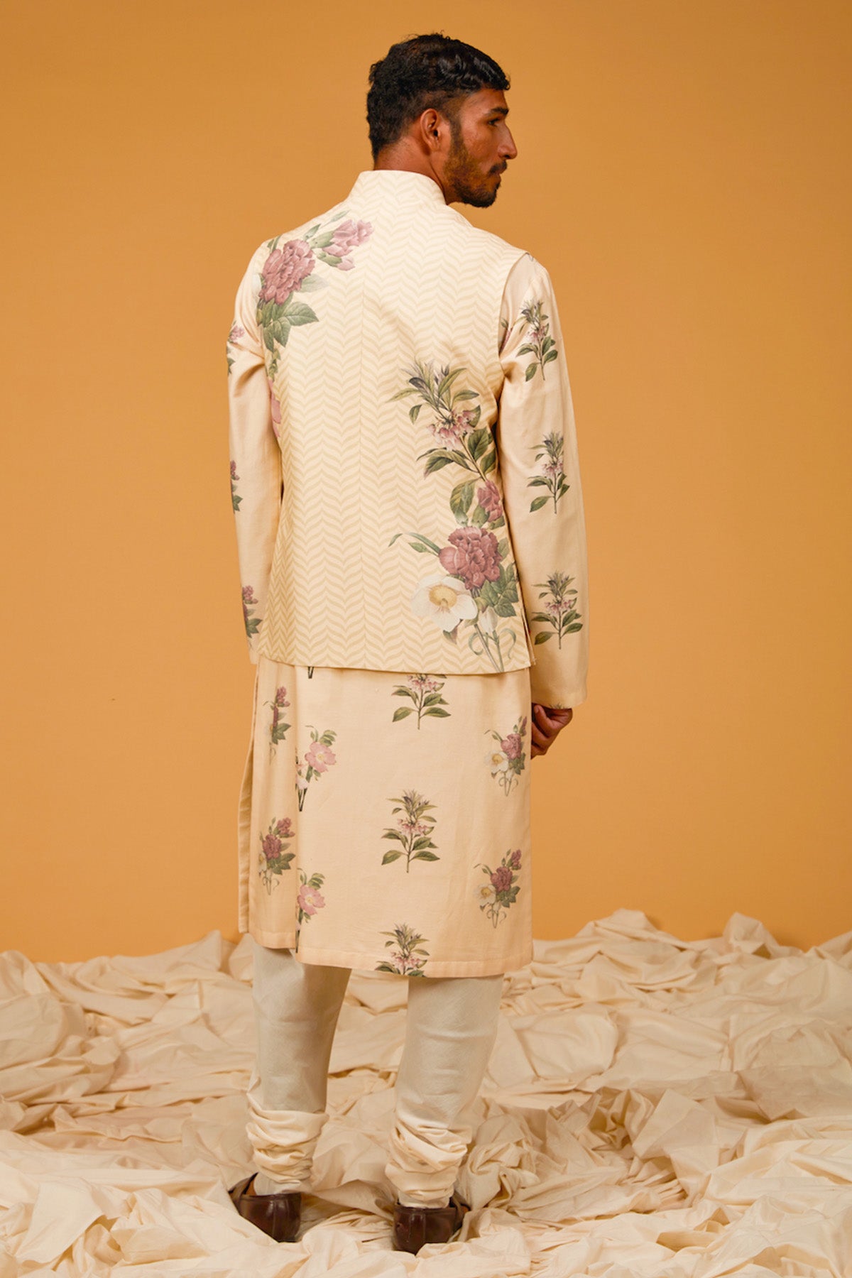Digital Printed Bundi Kurta Set