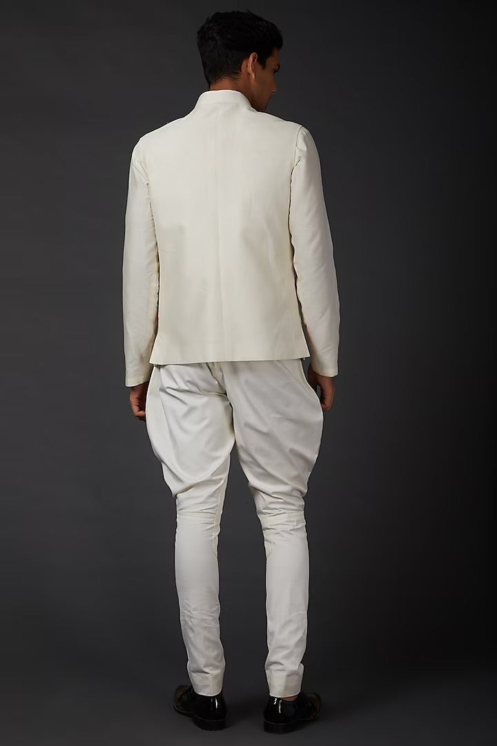 Ivory Bundi With Embroidery