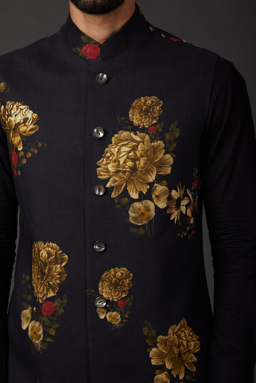 Indigo Digital Printed Jacket