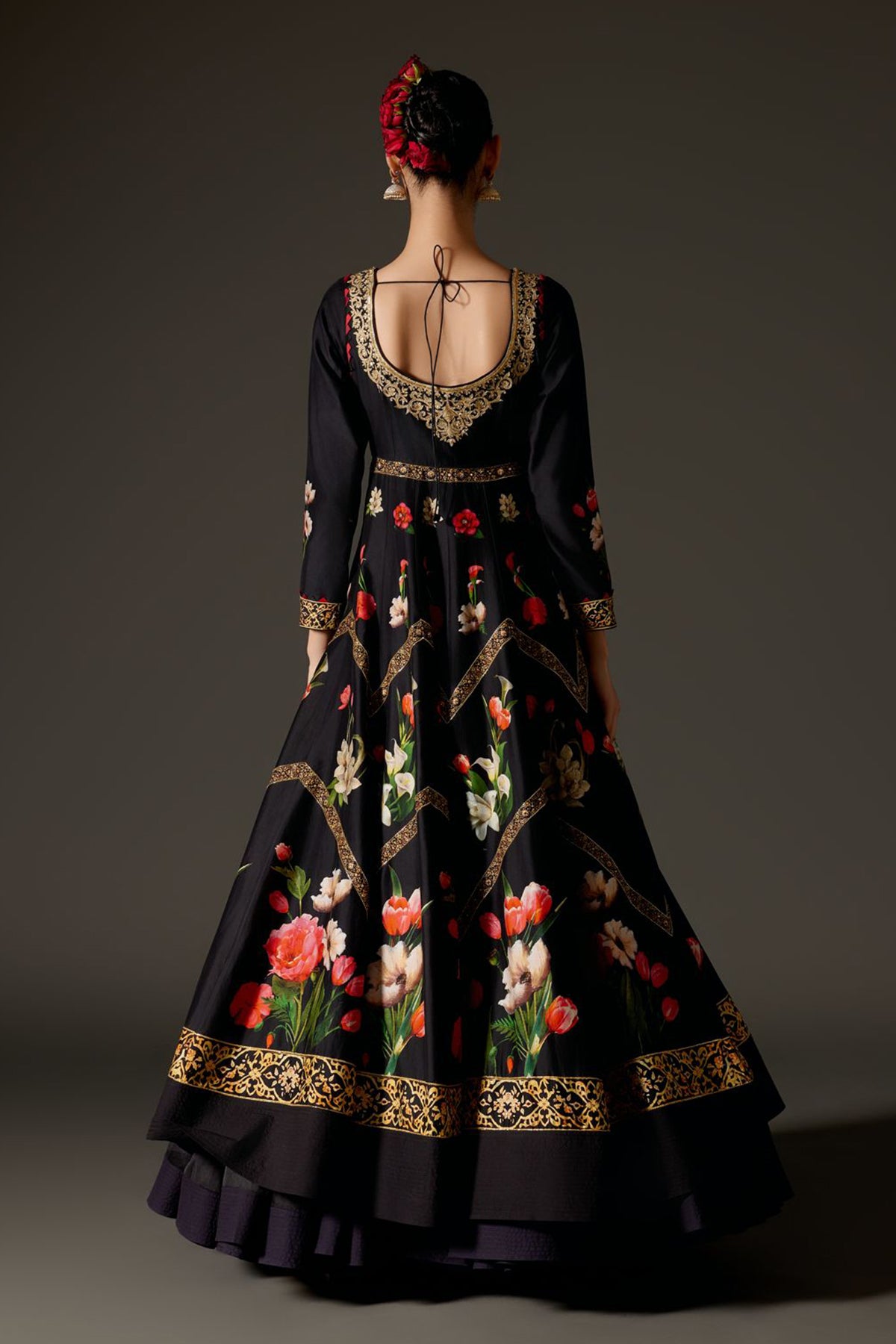 Digital Print And Ari Embroidery Anarkali Set