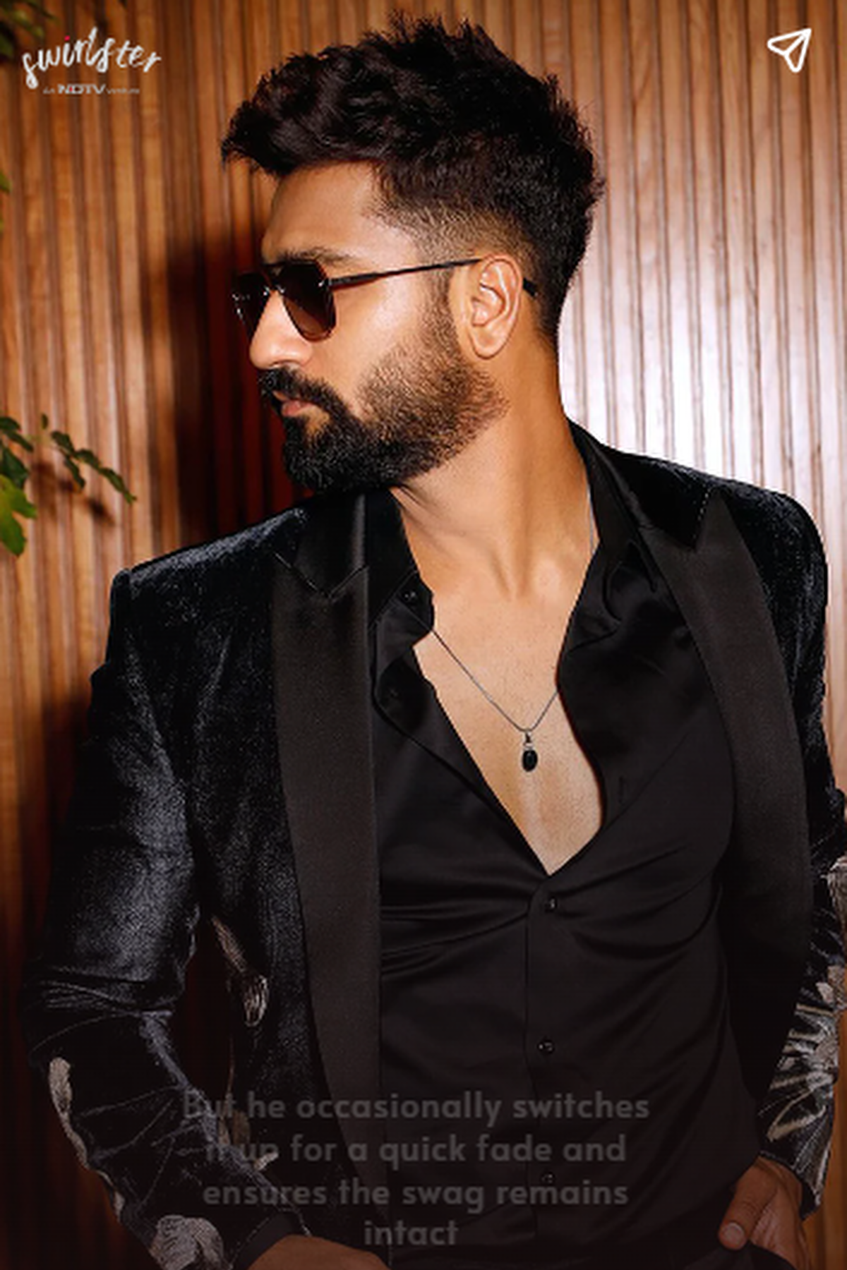 Black Velvet Tuxedo With Floral Embroidery