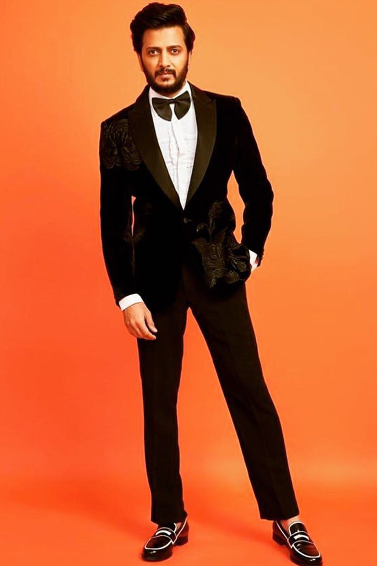 Black Velvet Embroidered Tuxedo