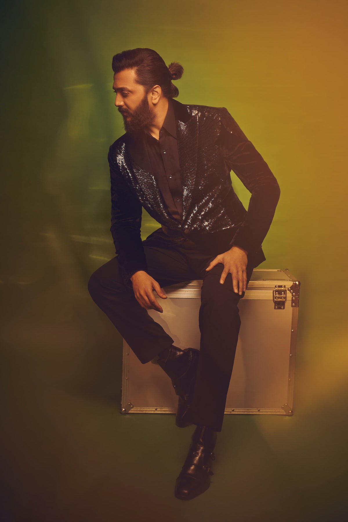 Riteish Deshmukh in Rohit Bal Velvet Sequin Tuxedo